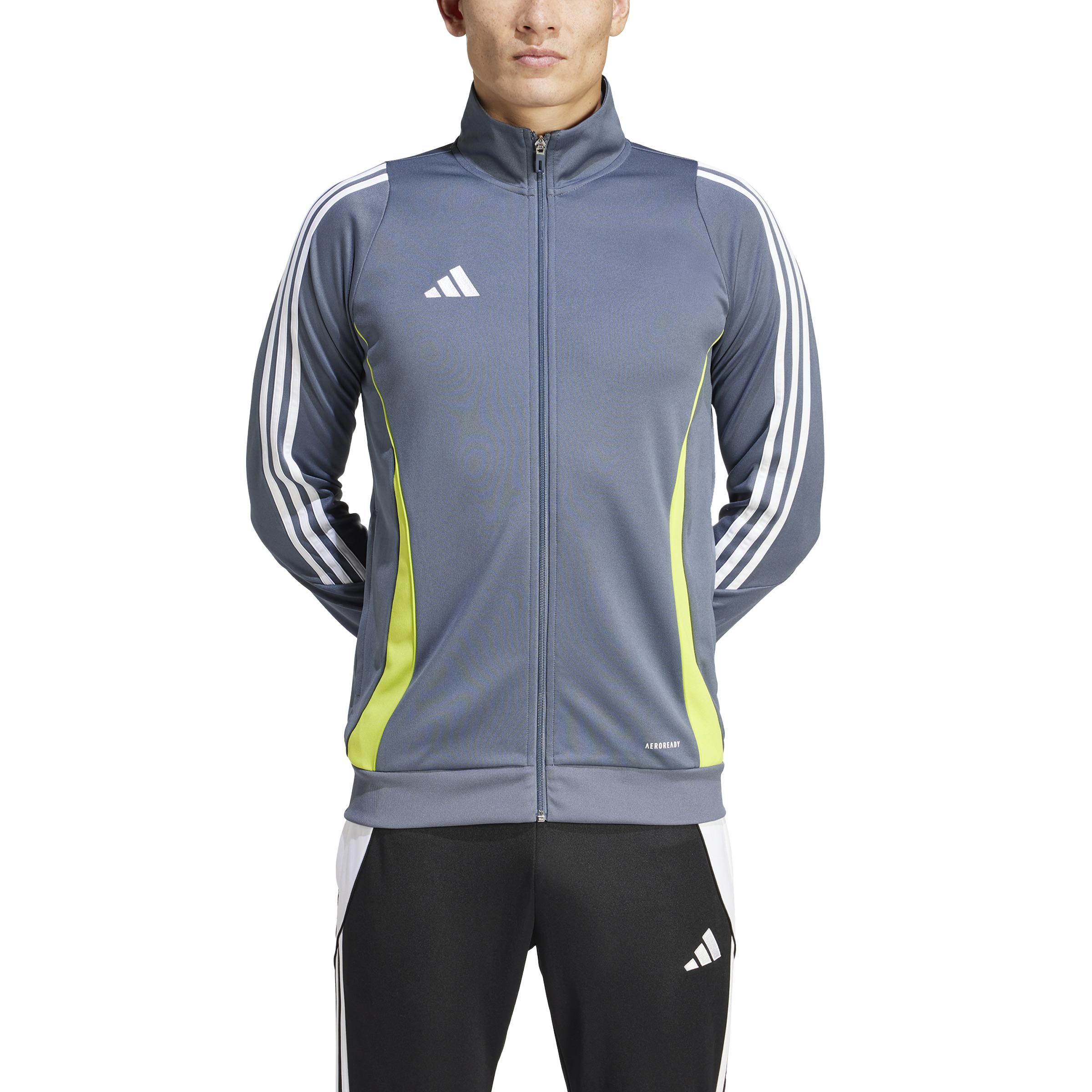 ADIDAS TIRO 24 GIACCA RAPPRESENTANZA UOMO GRIGIO VERDE FLUO IV6939