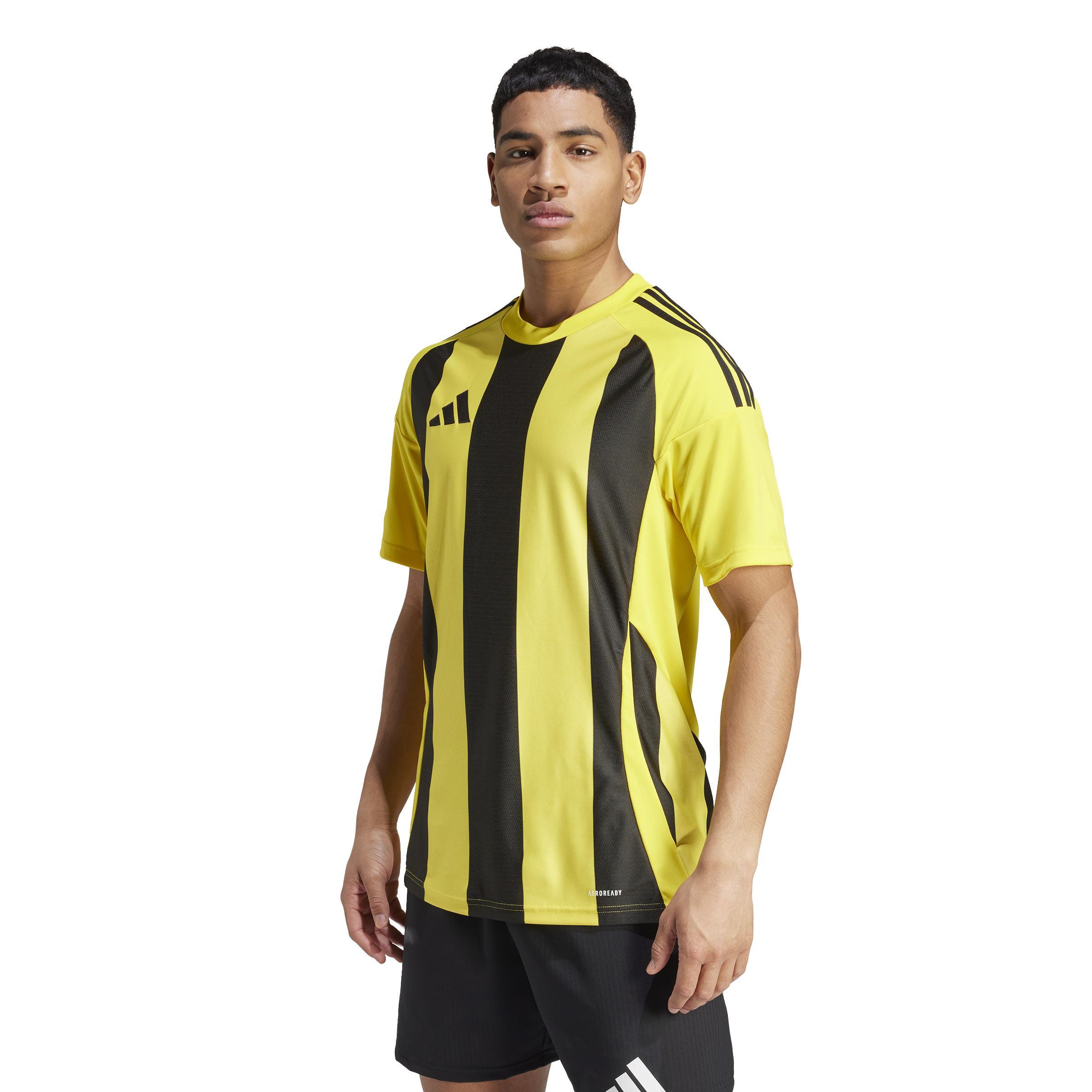 ADIDAS STRIPED 24 MAGLIA UOMO GIALLO NERO IW2146