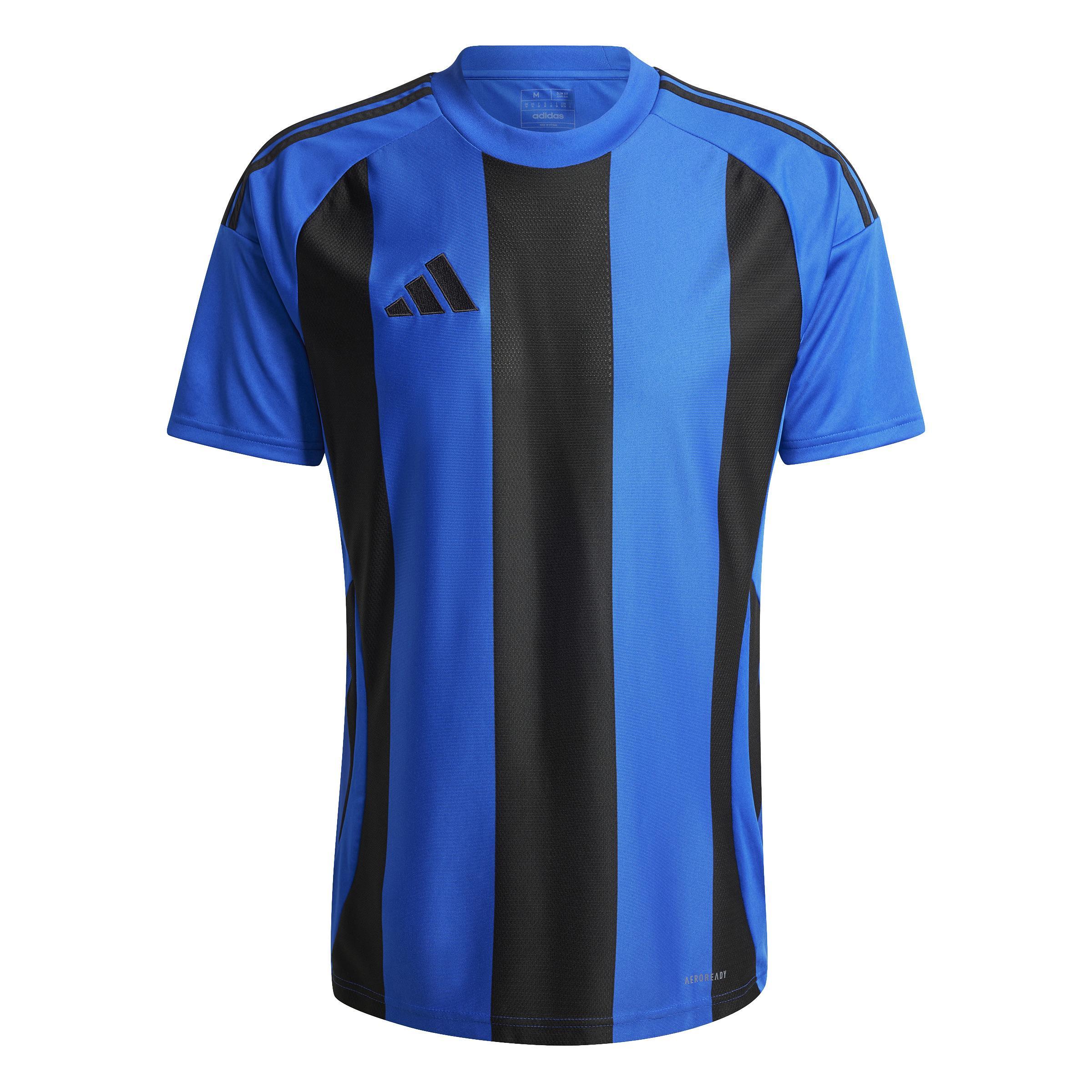 ADIDAS STRIPED 24 MAGLIA UOMO NERO AZZURRO IW2147