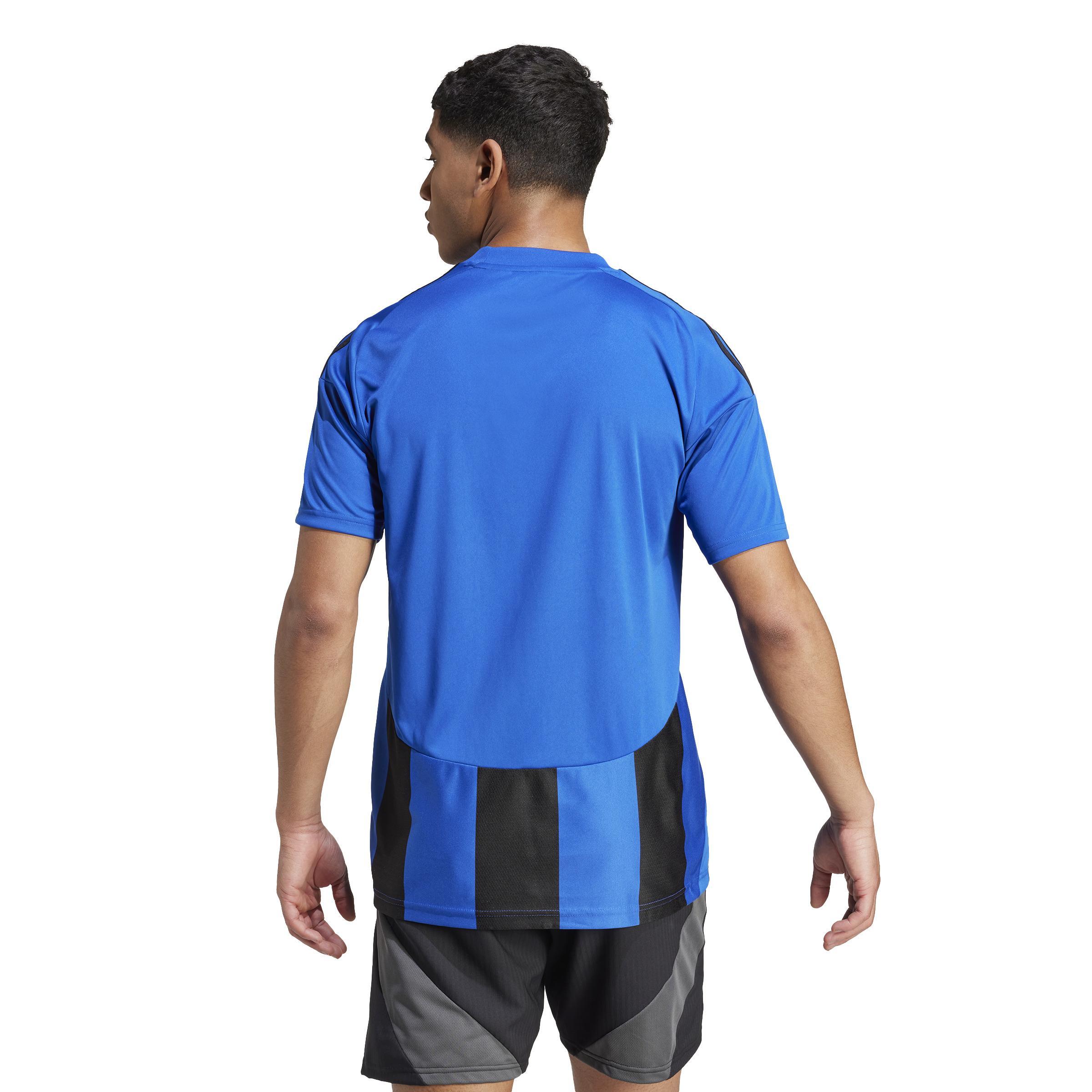 ADIDAS STRIPED 24 MAGLIA UOMO NERO AZZURRO IW2147