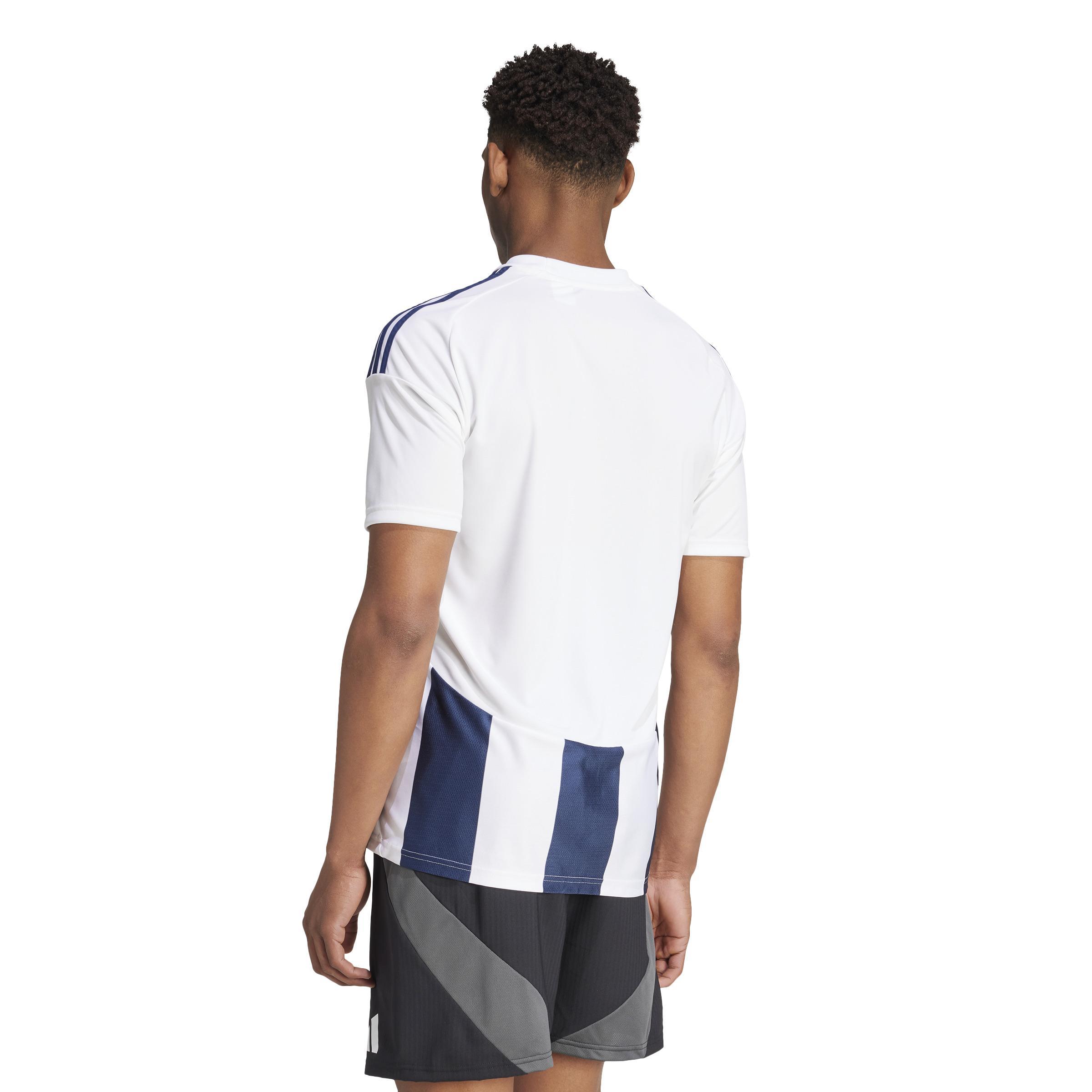 ADIDAS STRIPED 24 MAGLIA UOMO BIANCO BLU IW4554