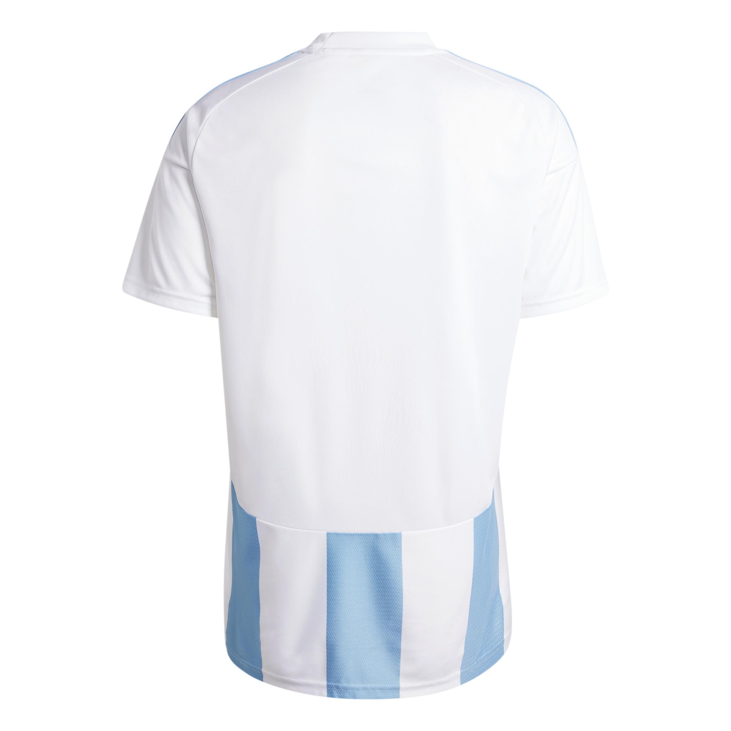 ADIDAS STRIPED 24 MAGLIA UOMO BIANCO CELESTE IW4555