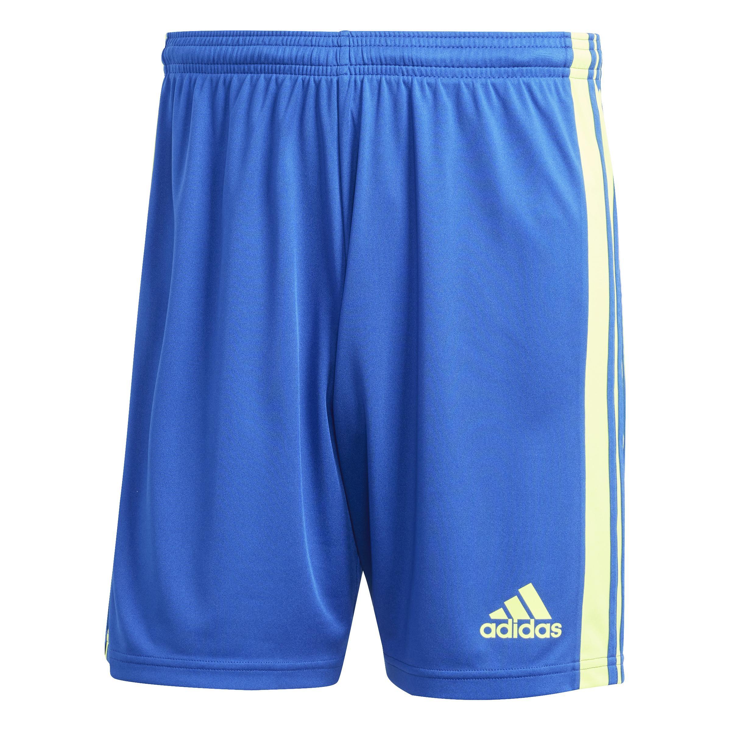 ADIDAS SQUADRA 21 PANTALONCINO AZZURRO GIALLO FLUO UOMO JJ1541