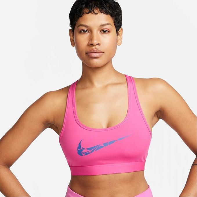 nike nike w nk swsh ls hbr bra - alchemy pink/hyper royal - foto 1