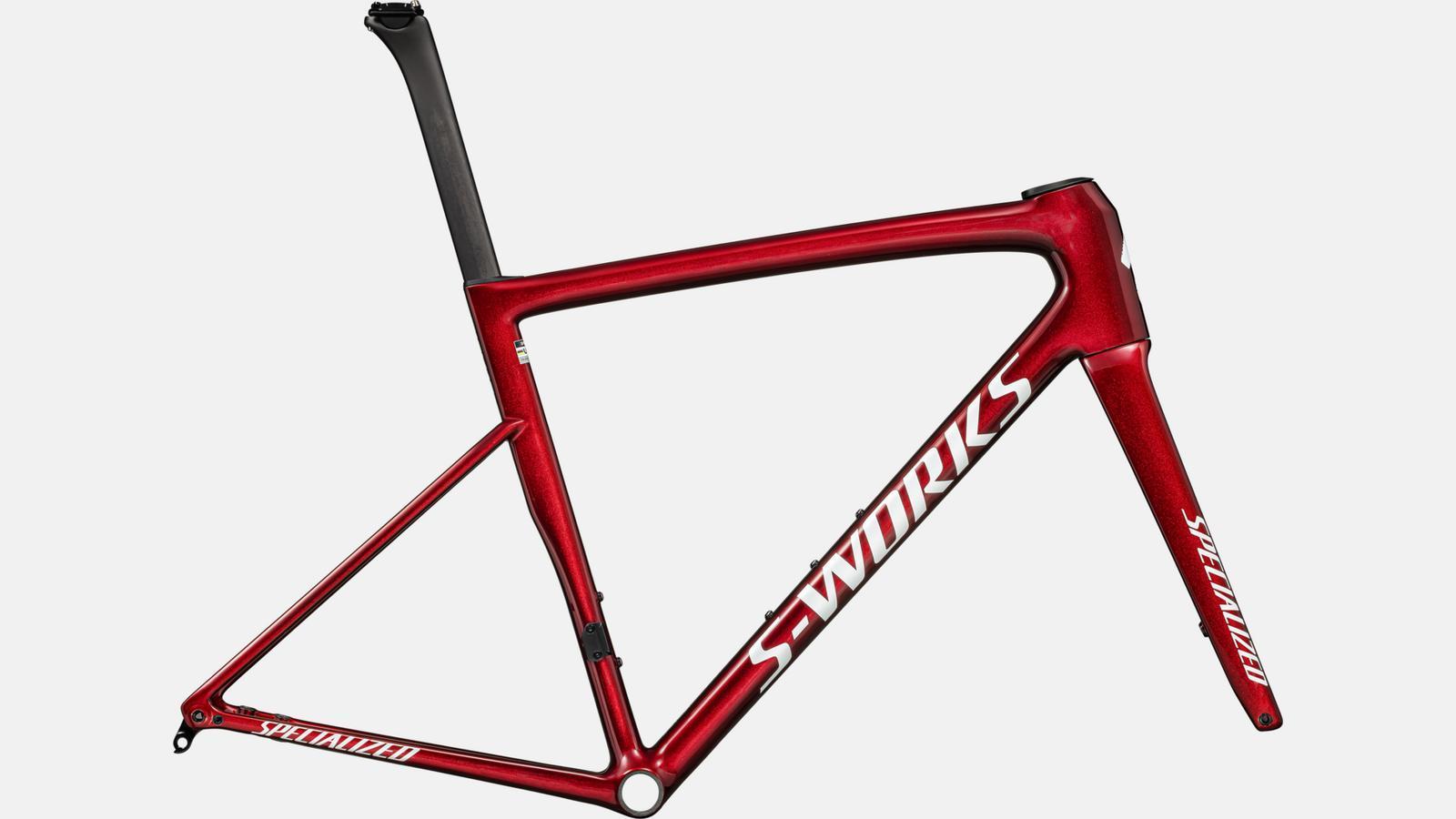 specialized specialized telaio tarmac sl8 sw gloss red sky / metallic white