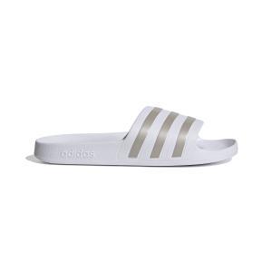 Ciabatta adilette aqua  unisex bianco oro