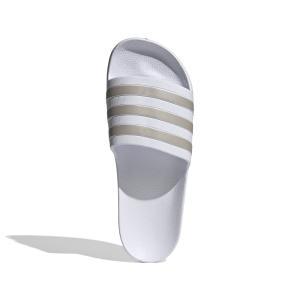 Ciabatta adilette aqua  unisex bianco oro