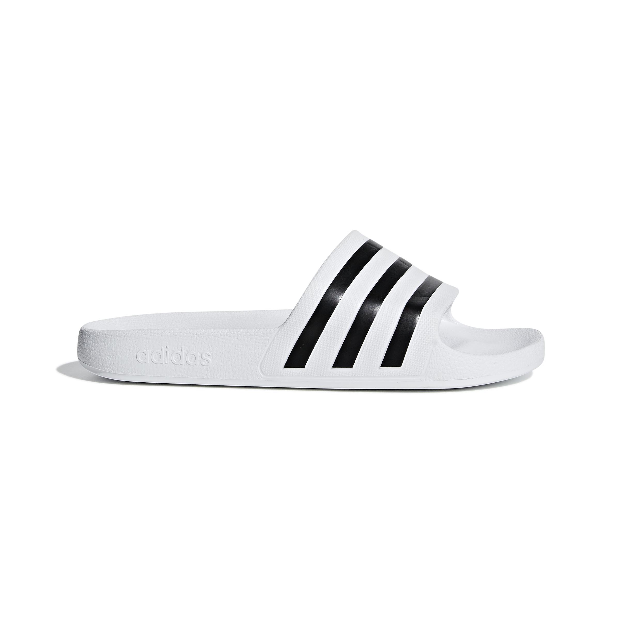 ADIDAS CIABATTA ADILETTE AQUA  BIANCO NERO UOMO F35539