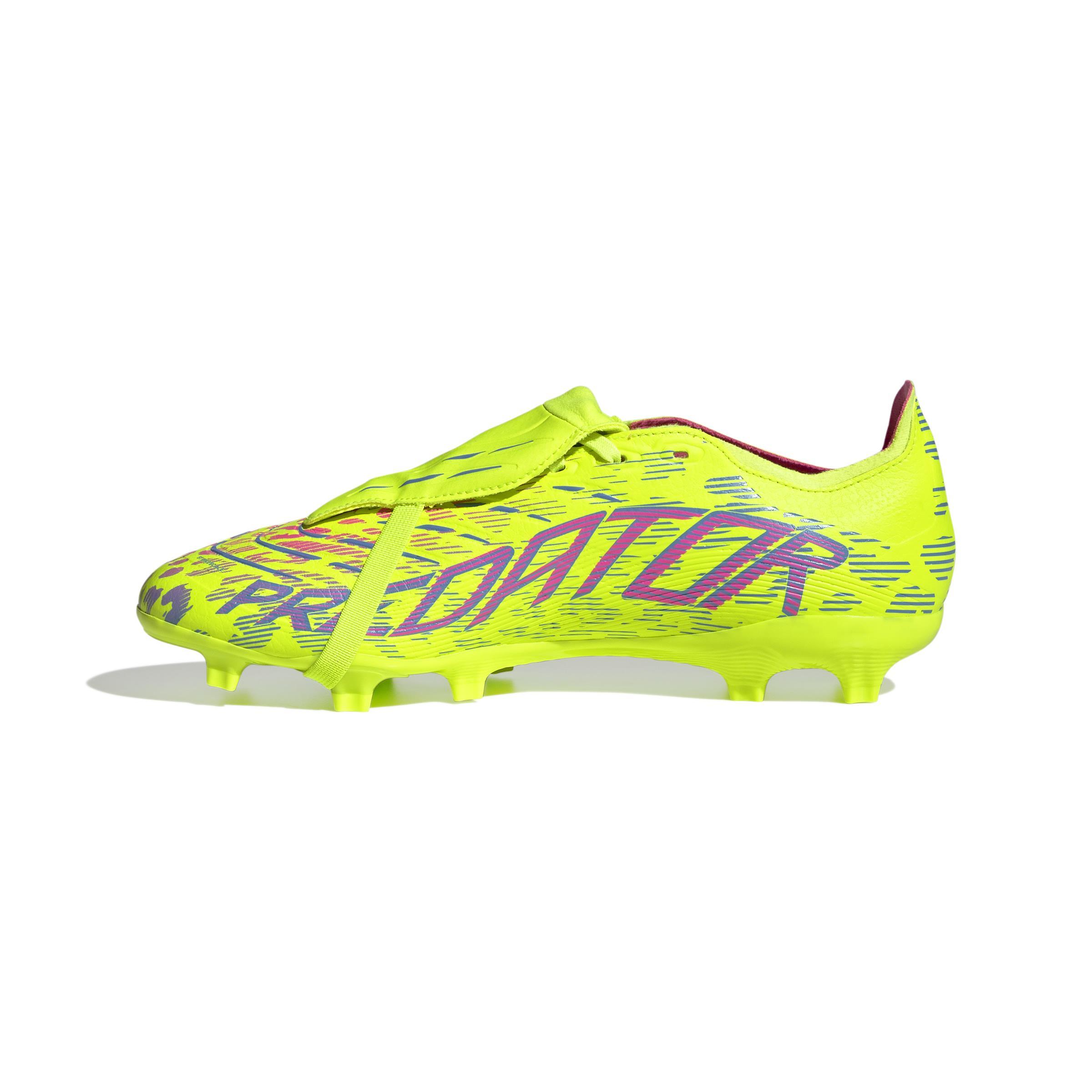 adidas adidas scarpa predator league ft fg/mg - lucid lemon/blue fusion - foto 4