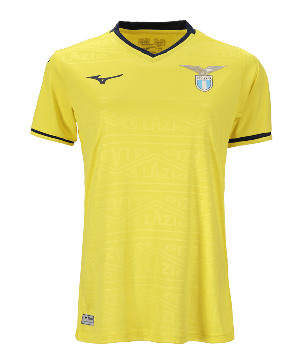 MIZUNO 2024/25 AWAY SS JERSEY LAZIO - TUSCAN YELLOW P2GABX08-43