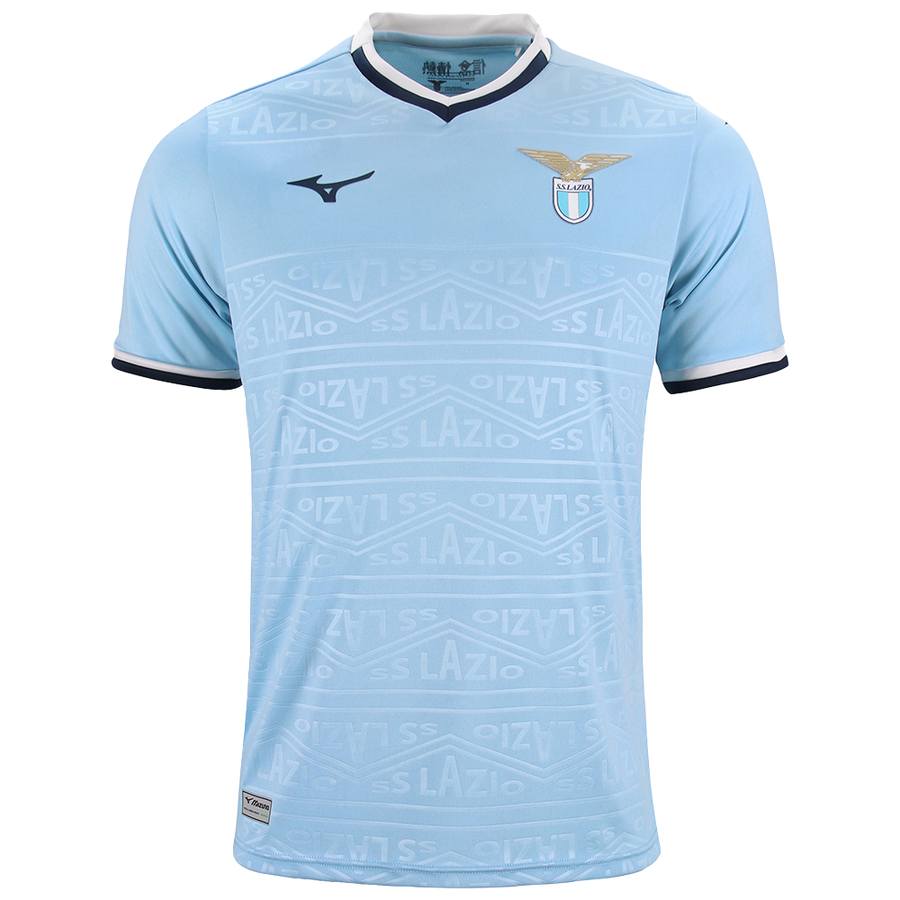 mizuno mizuno 2024/25 home ss jersey lazio jr - airy blue - foto 1