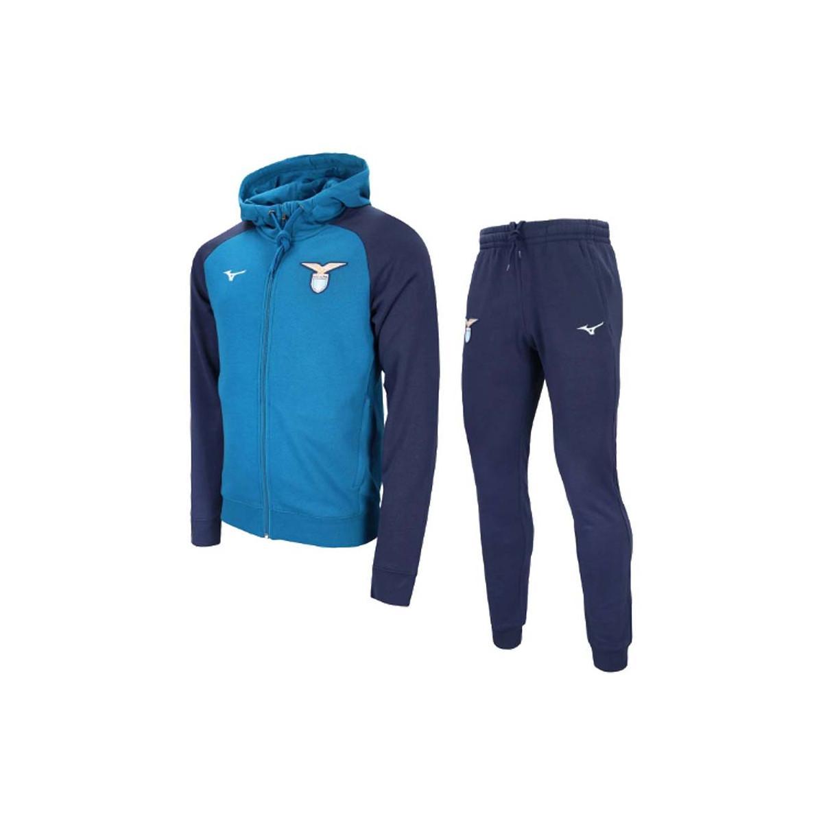 mizuno mizuno 2024/25 full zip hoodie + pant lazio - celestial/navy p2ggbx03-35 - foto 1