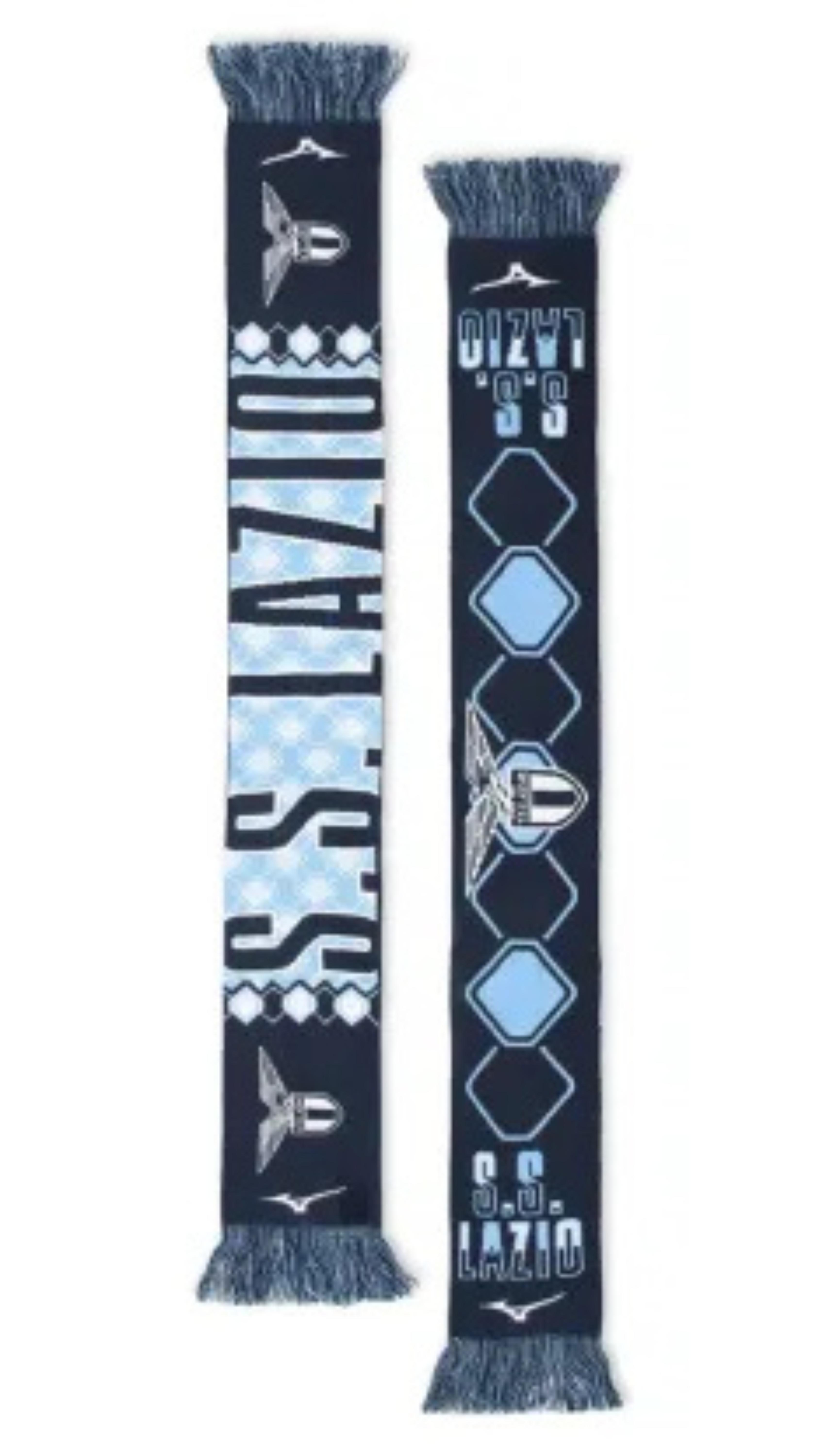 mizuno mizuno 2024/25 scarf d/layer3 lazio - navy - foto 1