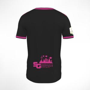 Ecocity genzano  maglia gara away - nero/fuxia