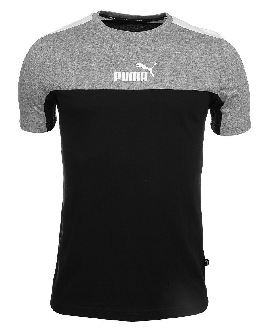 PUMA ESS+ BLOCK TEE - BLACK 847426-01