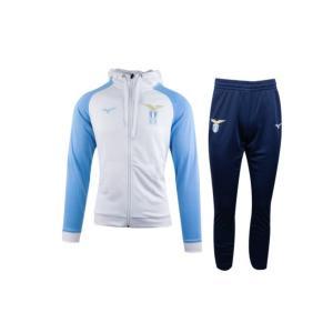 Hooded tracksuit fanwear lazio m 24/25 - white/airy blue p2ggbx08-01