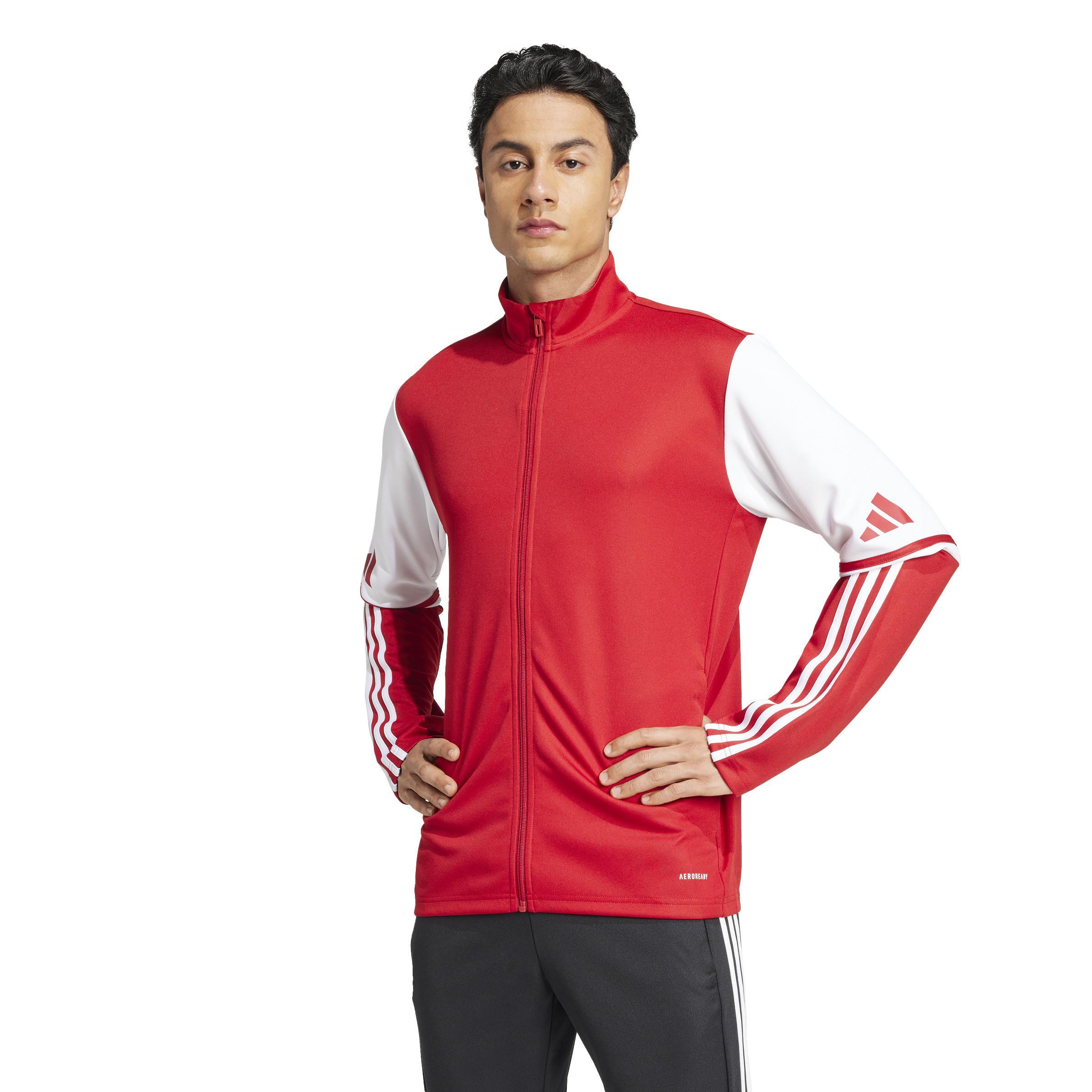 ADIDAS SQUADRA25 GIACCA RAPPRESENTANZA ZIP LUNGA UOMO ROSSO JD2979