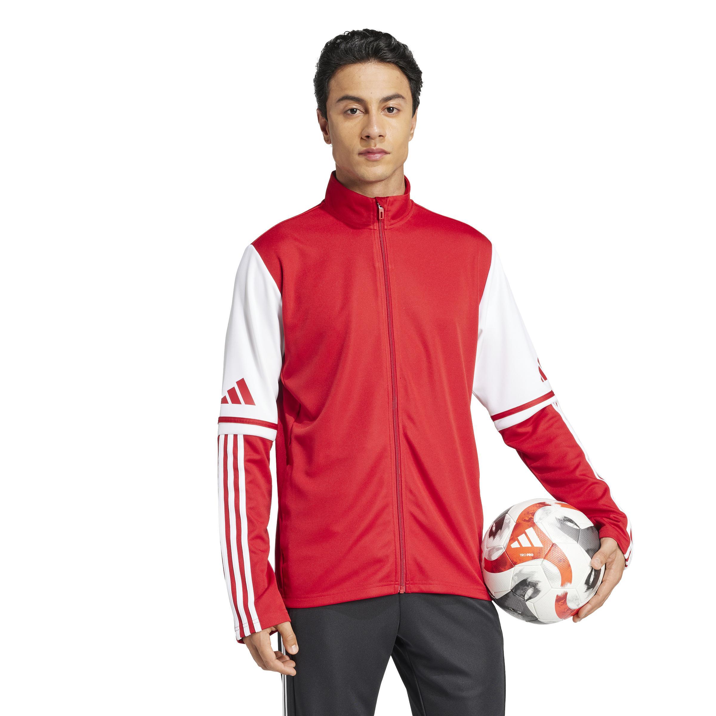 ADIDAS SQUADRA25 GIACCA RAPPRESENTANZA ZIP LUNGA UOMO ROSSO JD2979