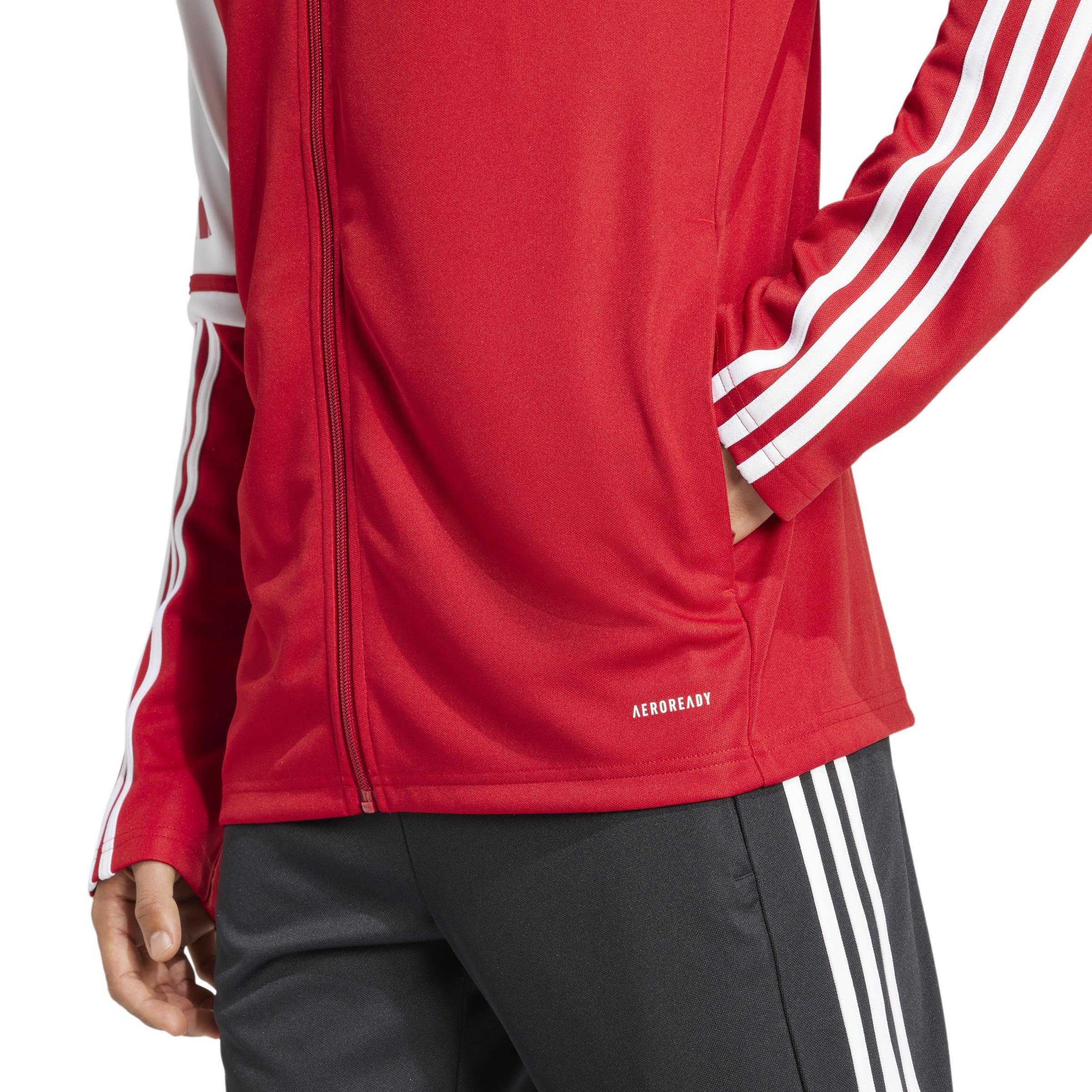 ADIDAS SQUADRA25 GIACCA RAPPRESENTANZA ZIP LUNGA UOMO ROSSO JD2979