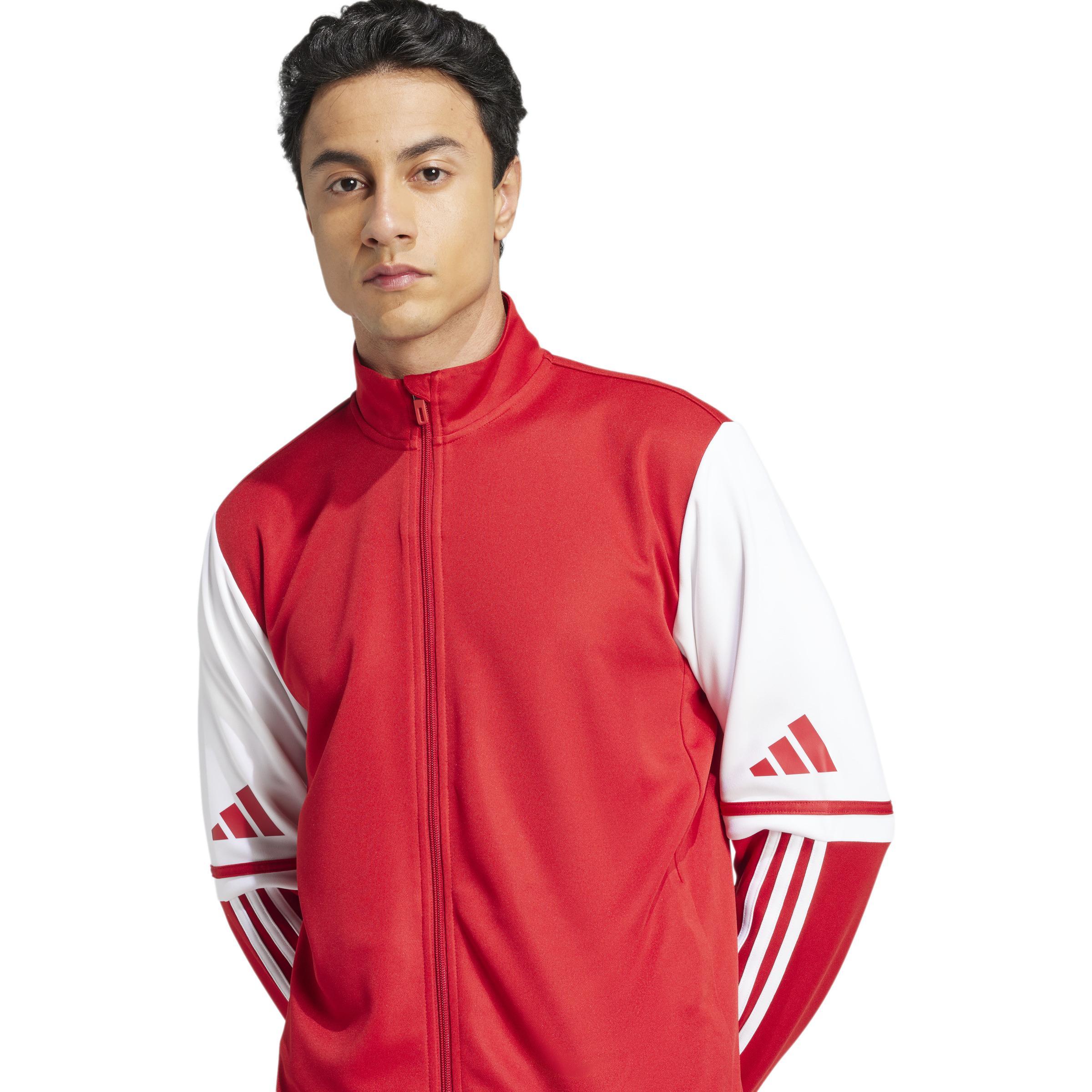 ADIDAS SQUADRA25 GIACCA RAPPRESENTANZA ZIP LUNGA UOMO ROSSO JD2979