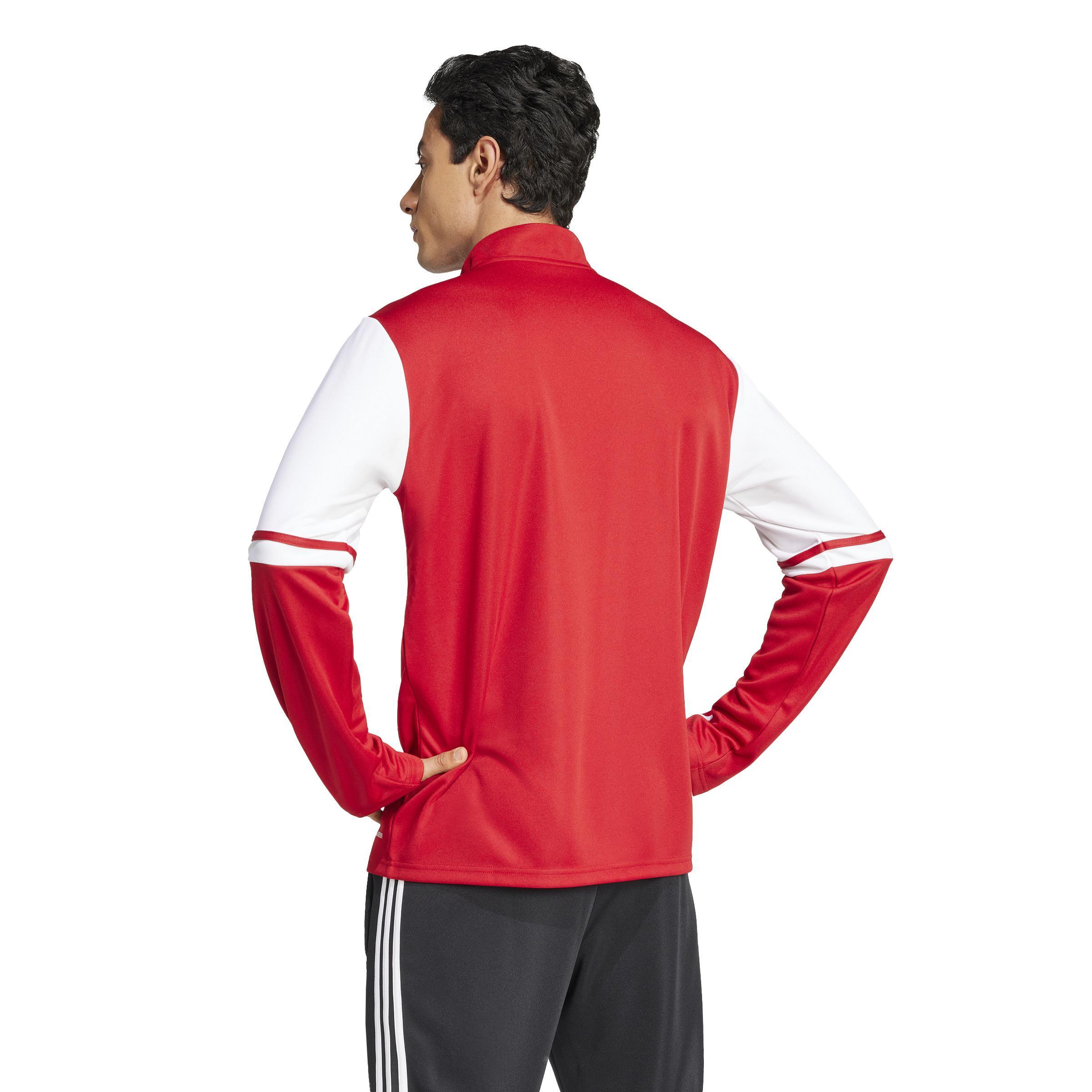 ADIDAS SQUADRA 25 FELPA ALLENAMENTO MEZZA ZIP UOMO  ROSSA JD2984