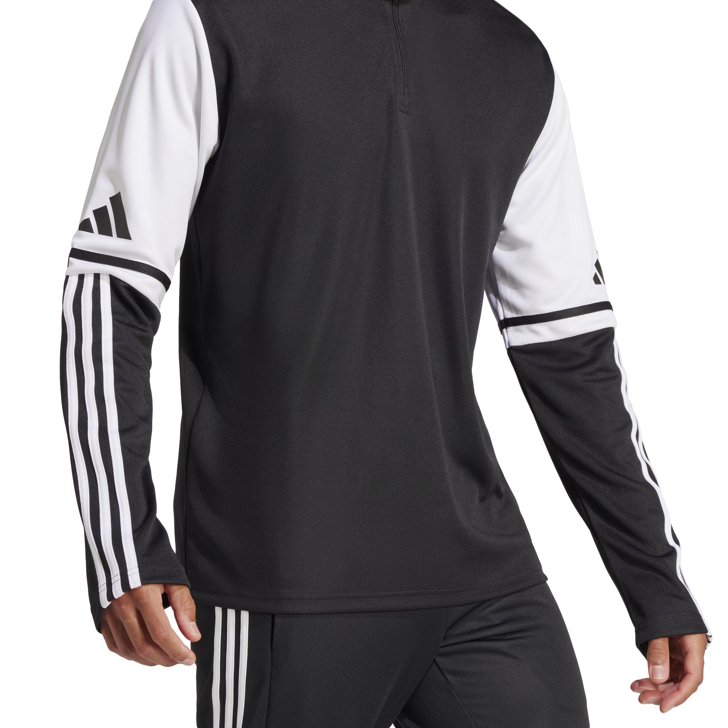 ADIDAS SQUADRA 25 FELPA ALLENAMNETO MEZZA ZIP NERO UOMO JE2767