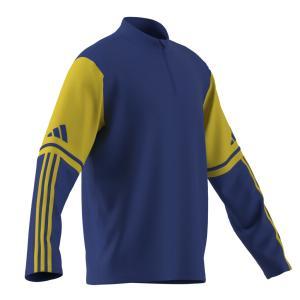 Squadra 25 felpa allenamento mezza zip blu giallo uomo