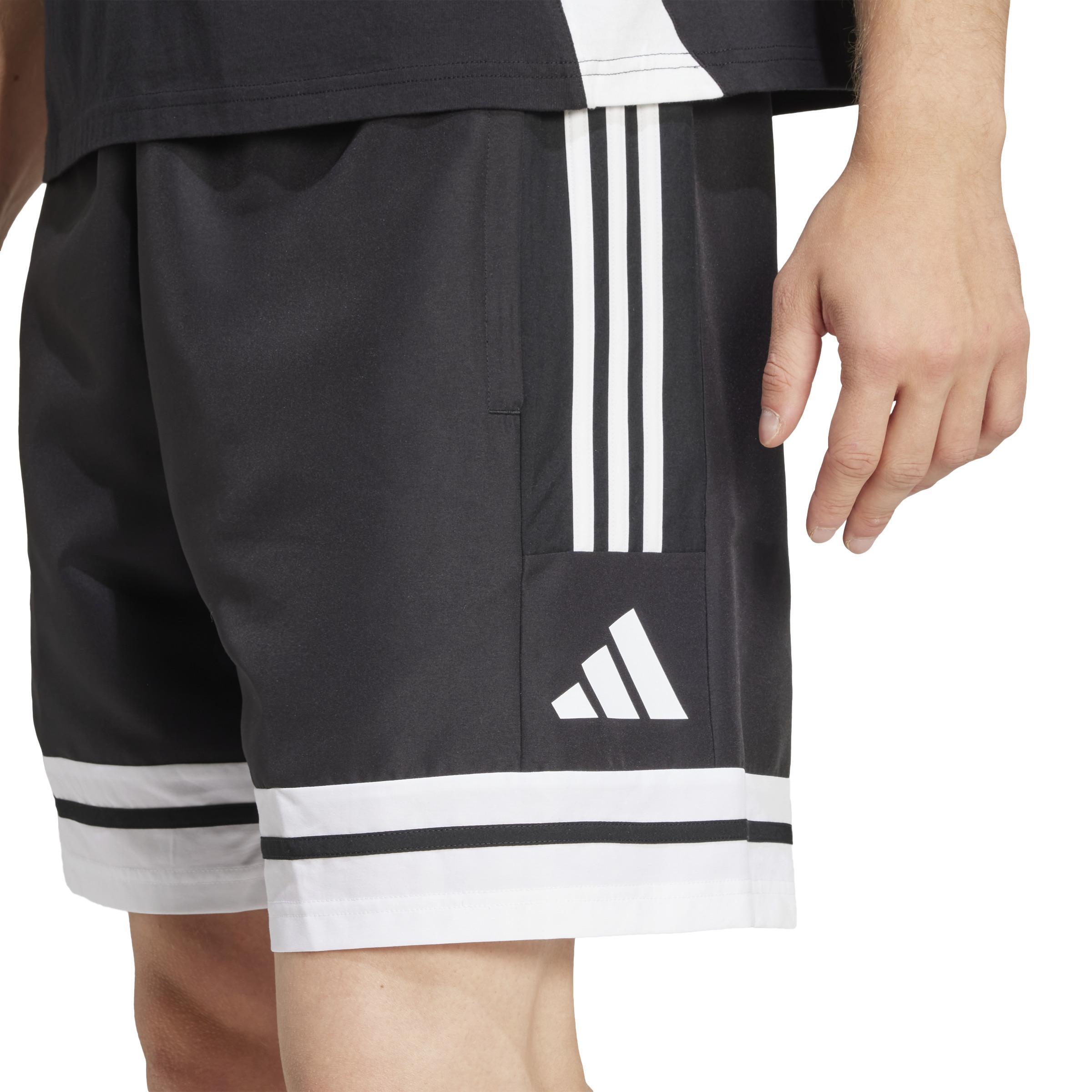 ADIDAS SQUADRA 25 PANTALONCINO CON TASCHE UOMO NERO JD9274