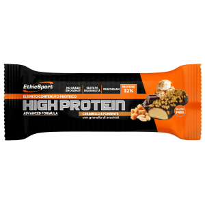 Ethicsport barretta high protein caramello e fondente 45g