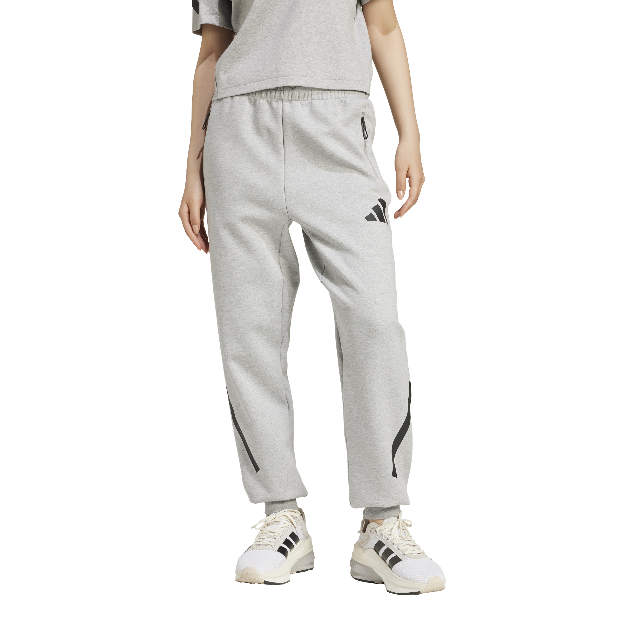 adidas adidas z.n.e. pant w. - medium grey heather - foto 2