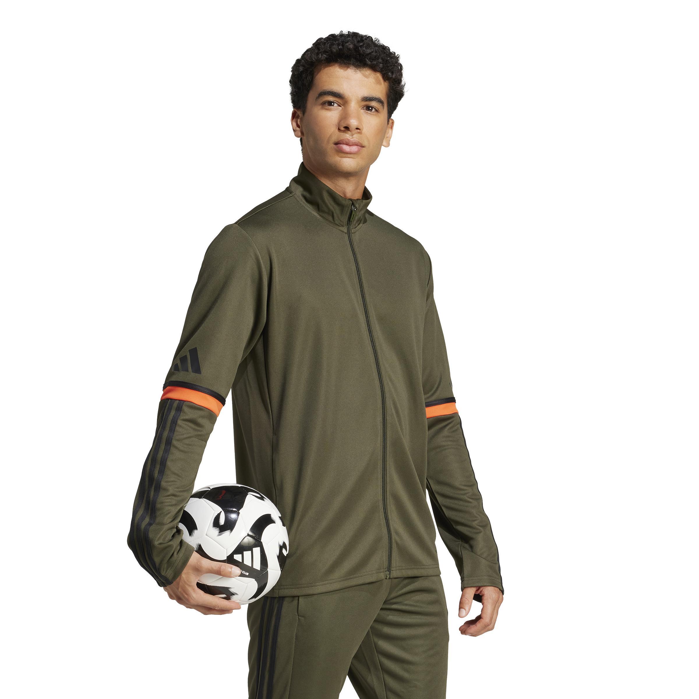 ADIDAS SQUADRA 25 GIACCA RAPPRESENTANZA ZILP LUNGA VERD ARANCIONE UOMO  JN7835