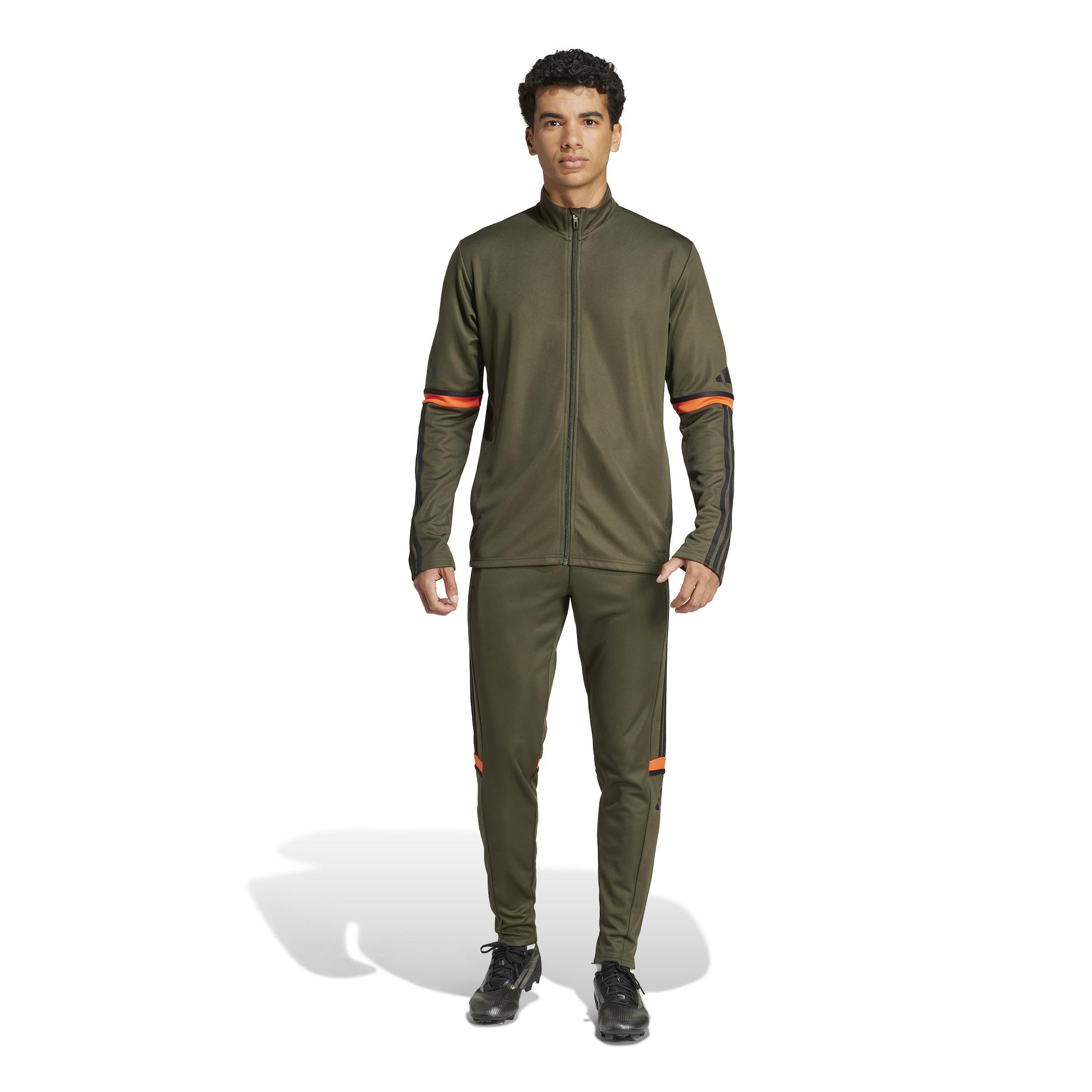 ADIDAS SQUADRA 25 GIACCA RAPPRESENTANZA ZILP LUNGA VERD ARANCIONE UOMO  JN7835