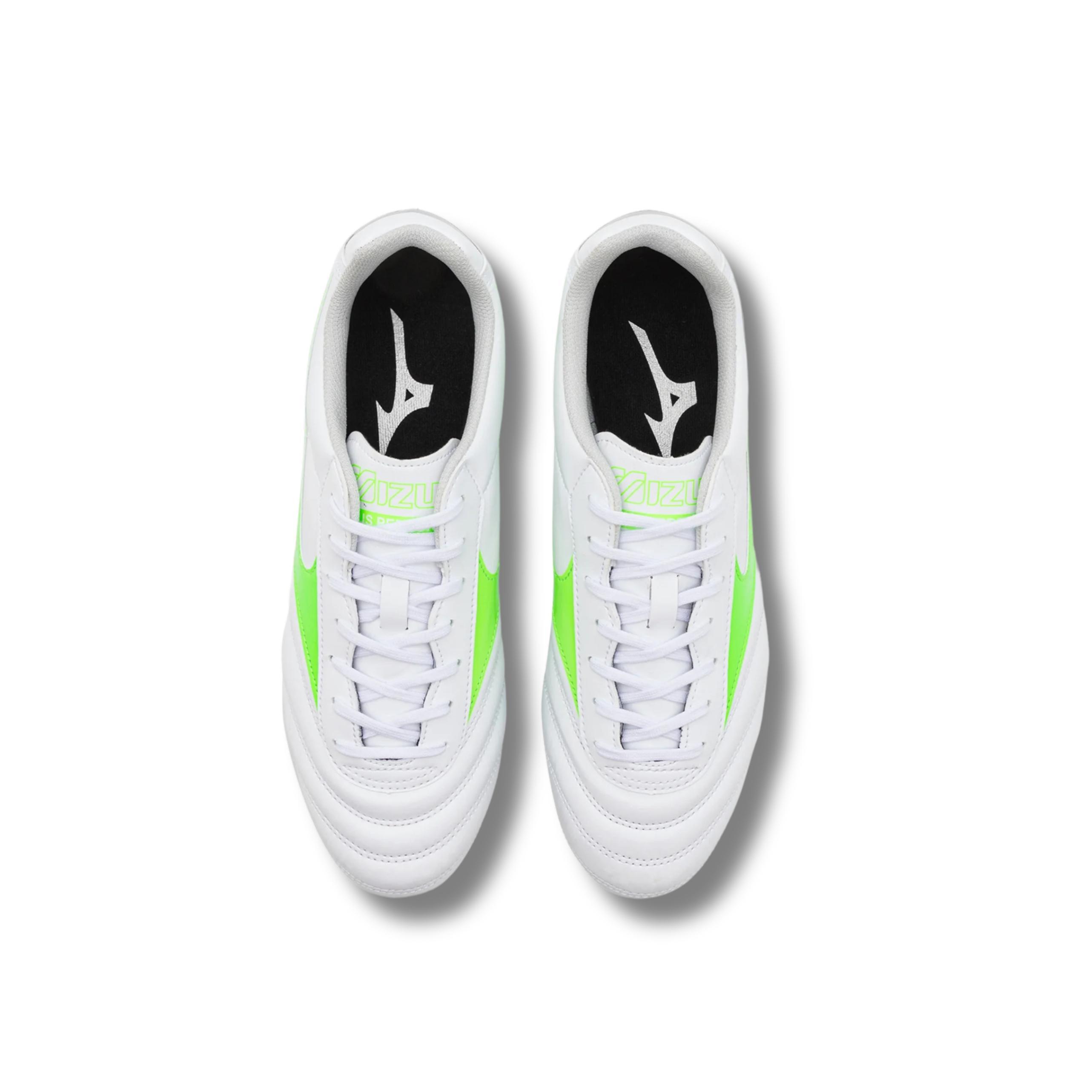 mizuno mizuno scarpe morelia ii club md - white/neon green - foto 3