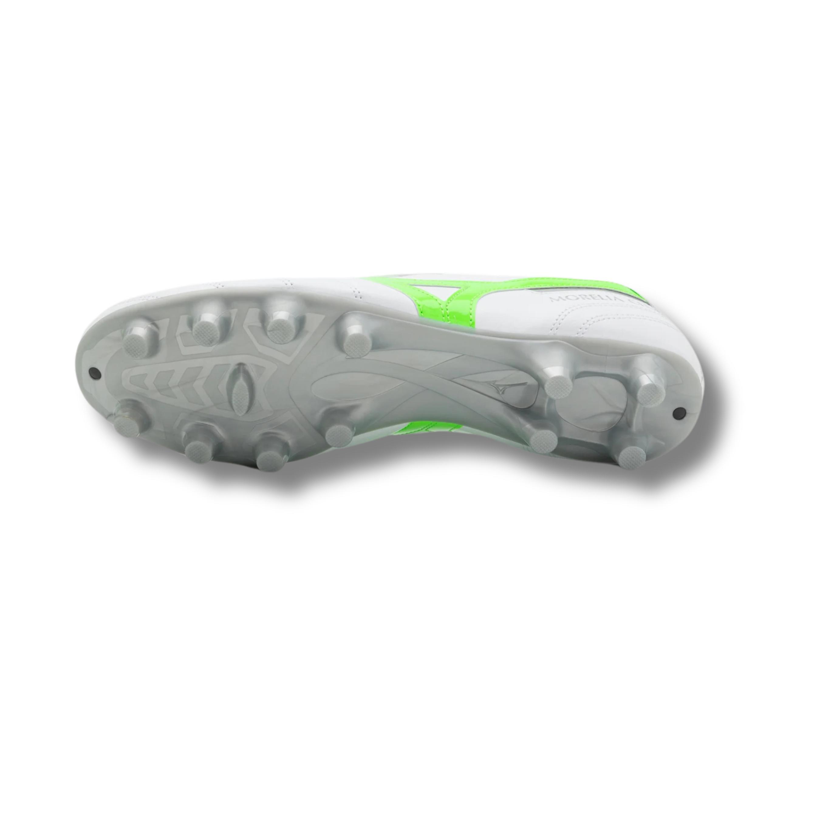 mizuno mizuno scarpe morelia ii club md - white/neon green - foto 4