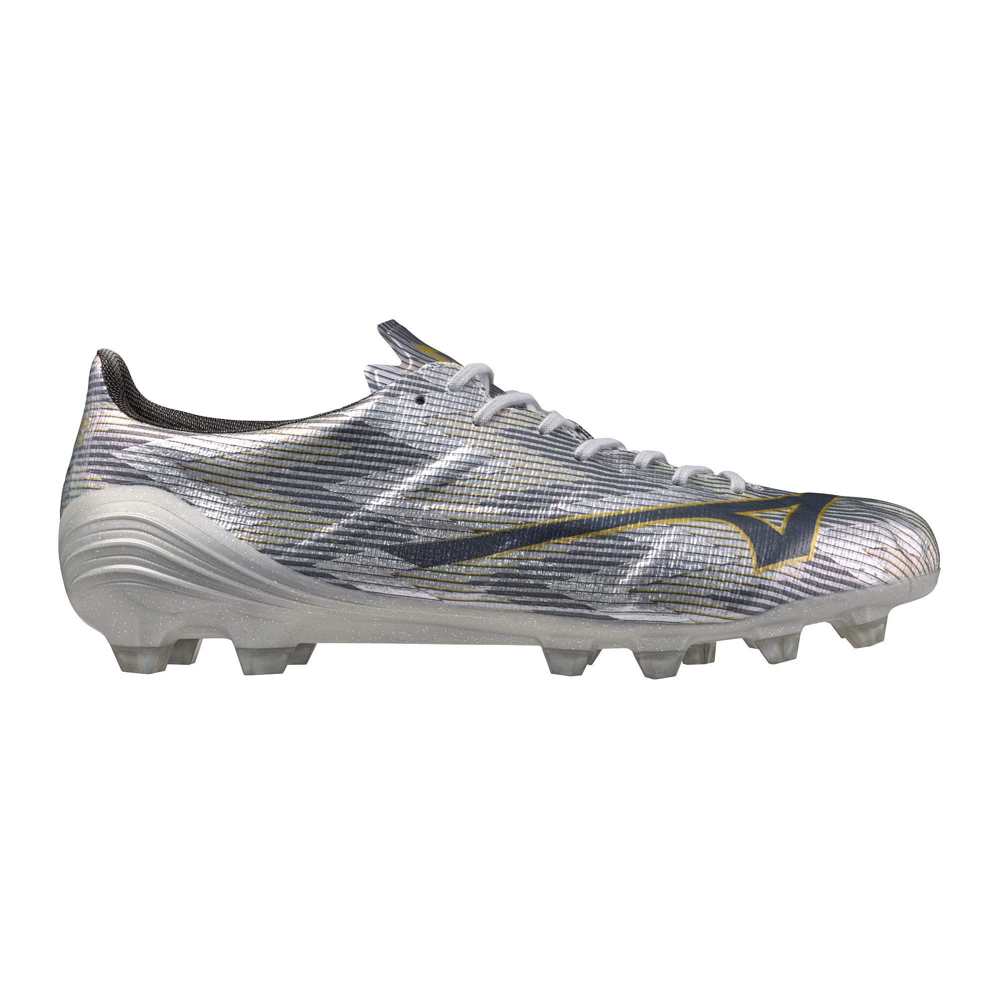 mizuno mizuno scarpe alpha ii elite md - galaxy silver/gold - foto 1