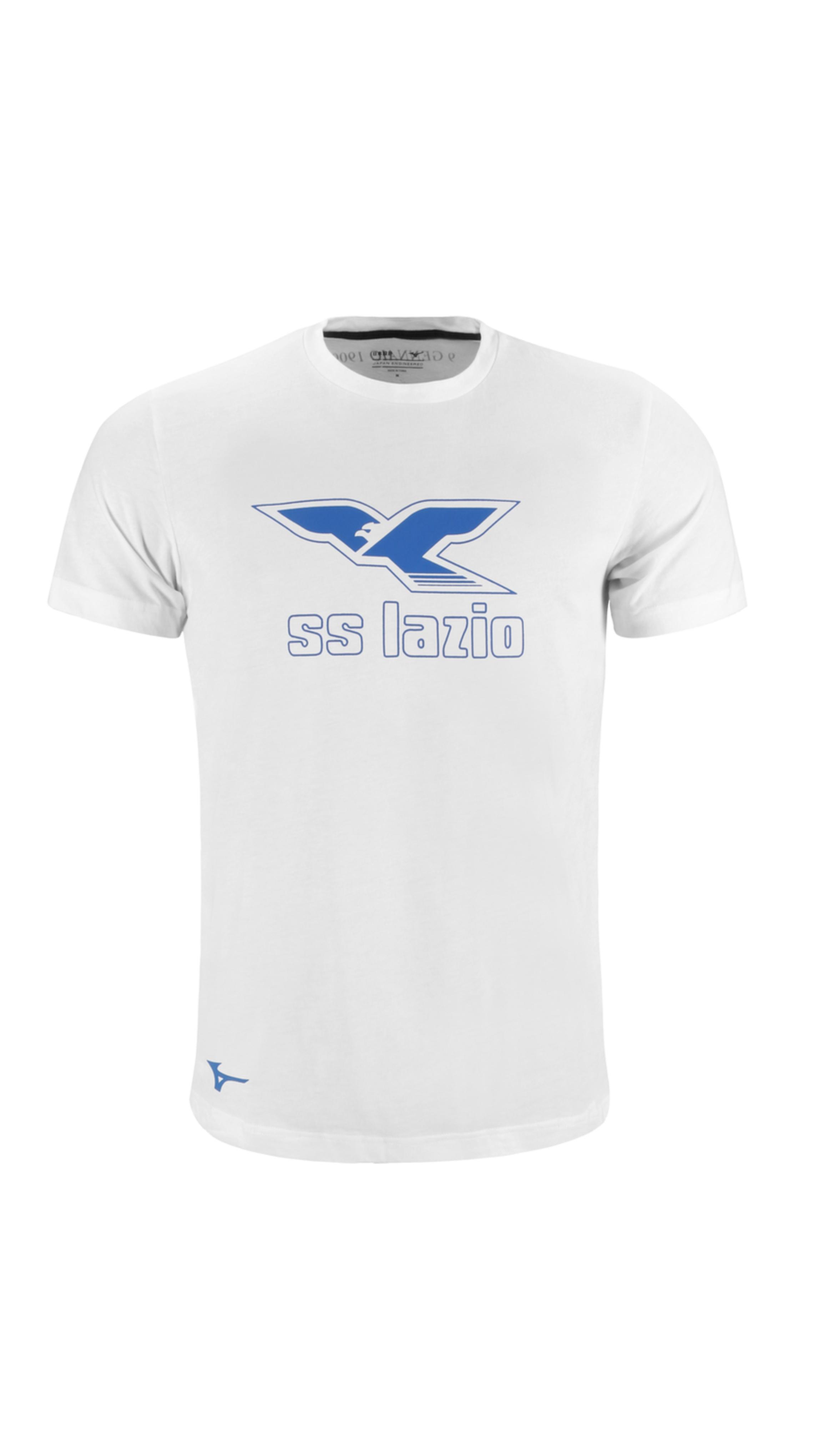 mizuno mizuno ss lazio 125 cotton tee 1 m - white - foto 1