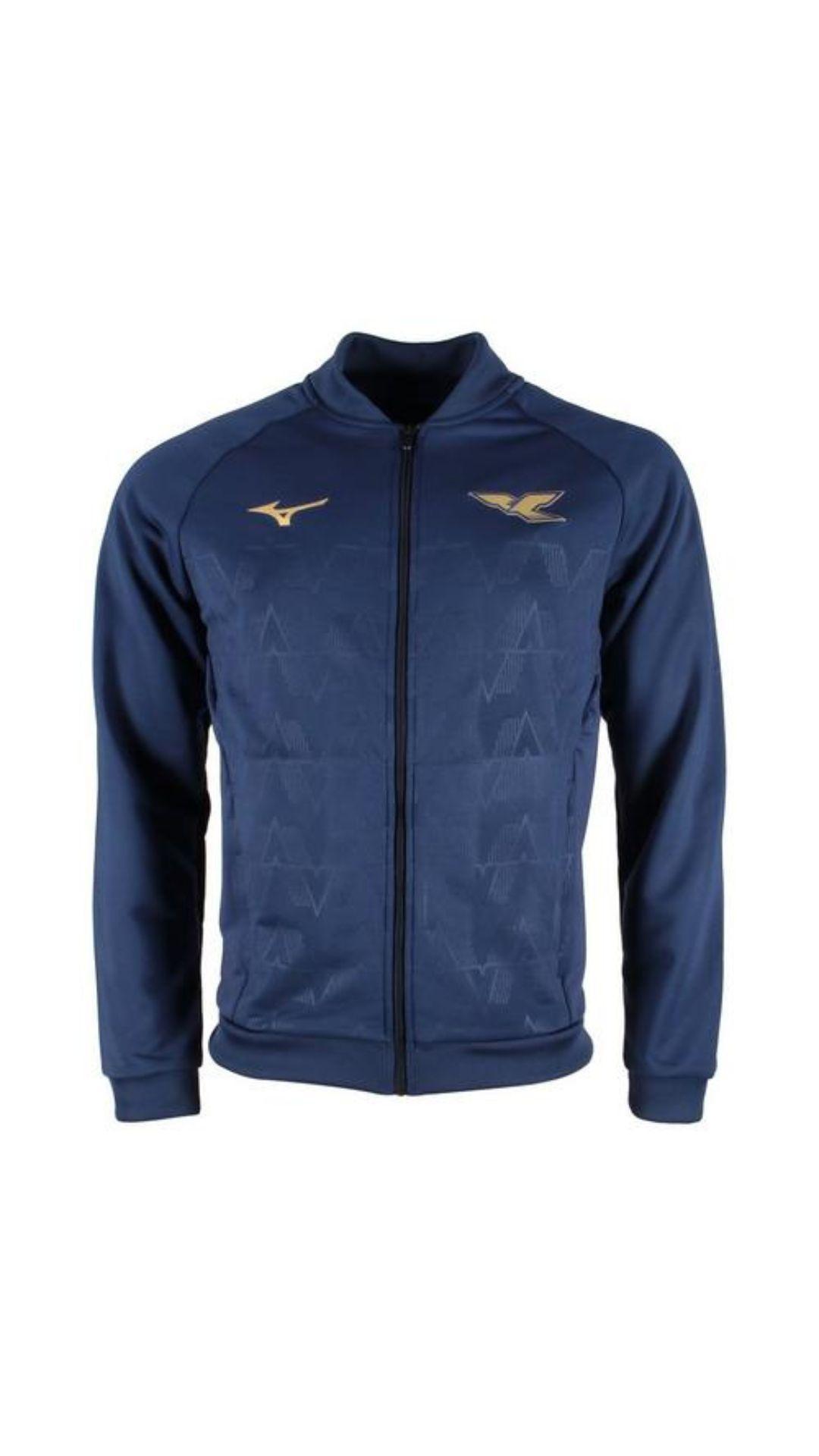 mizuno mizuno ss lazio 125 walk out track jacket m - navy - foto 1