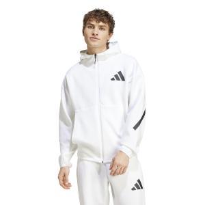 Felpa  z.n.e. hoodie fz m  uomo bianco