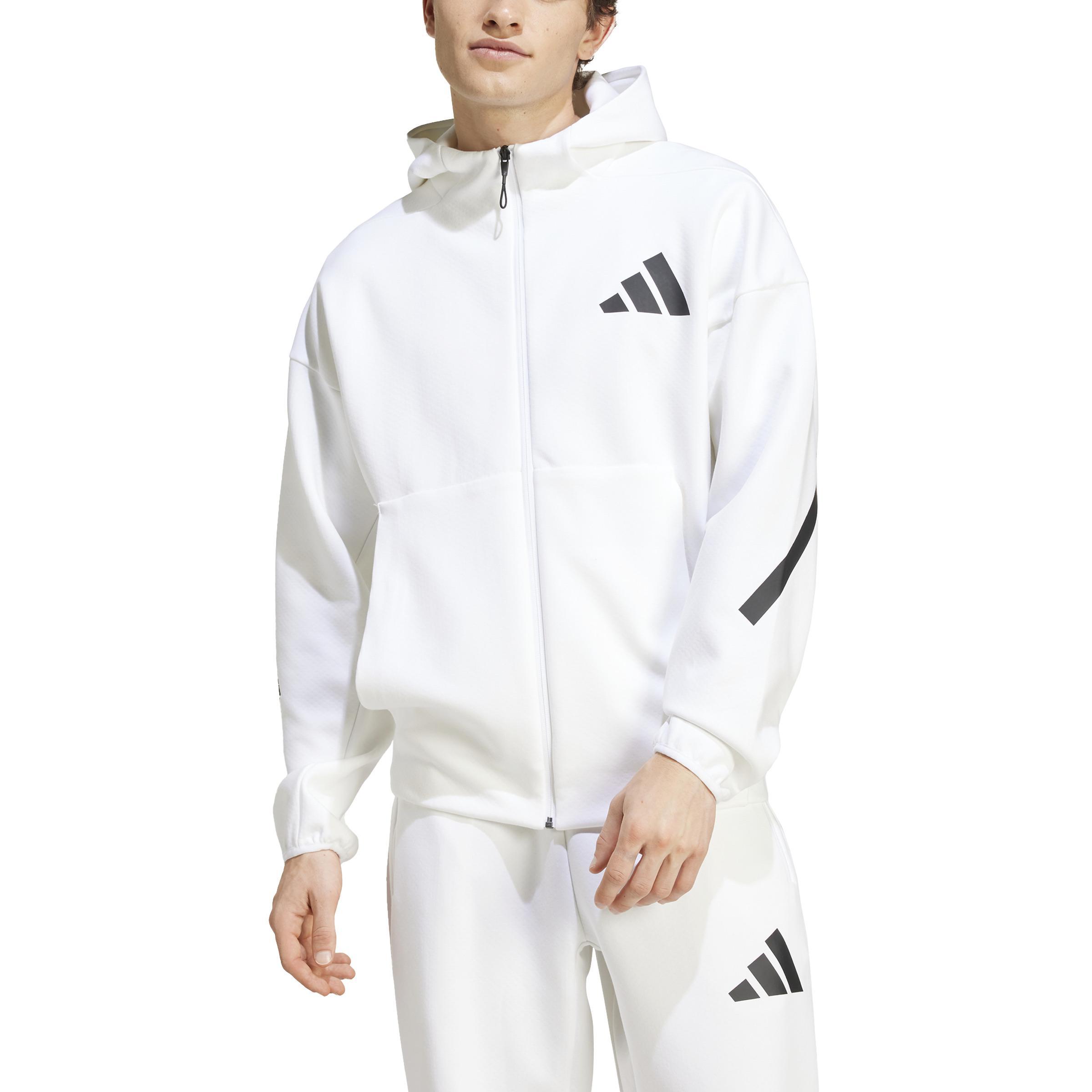 ADIDAS FELPA  Z.N.E. HOODIE FZ M  UOMO BIANCO JF2443