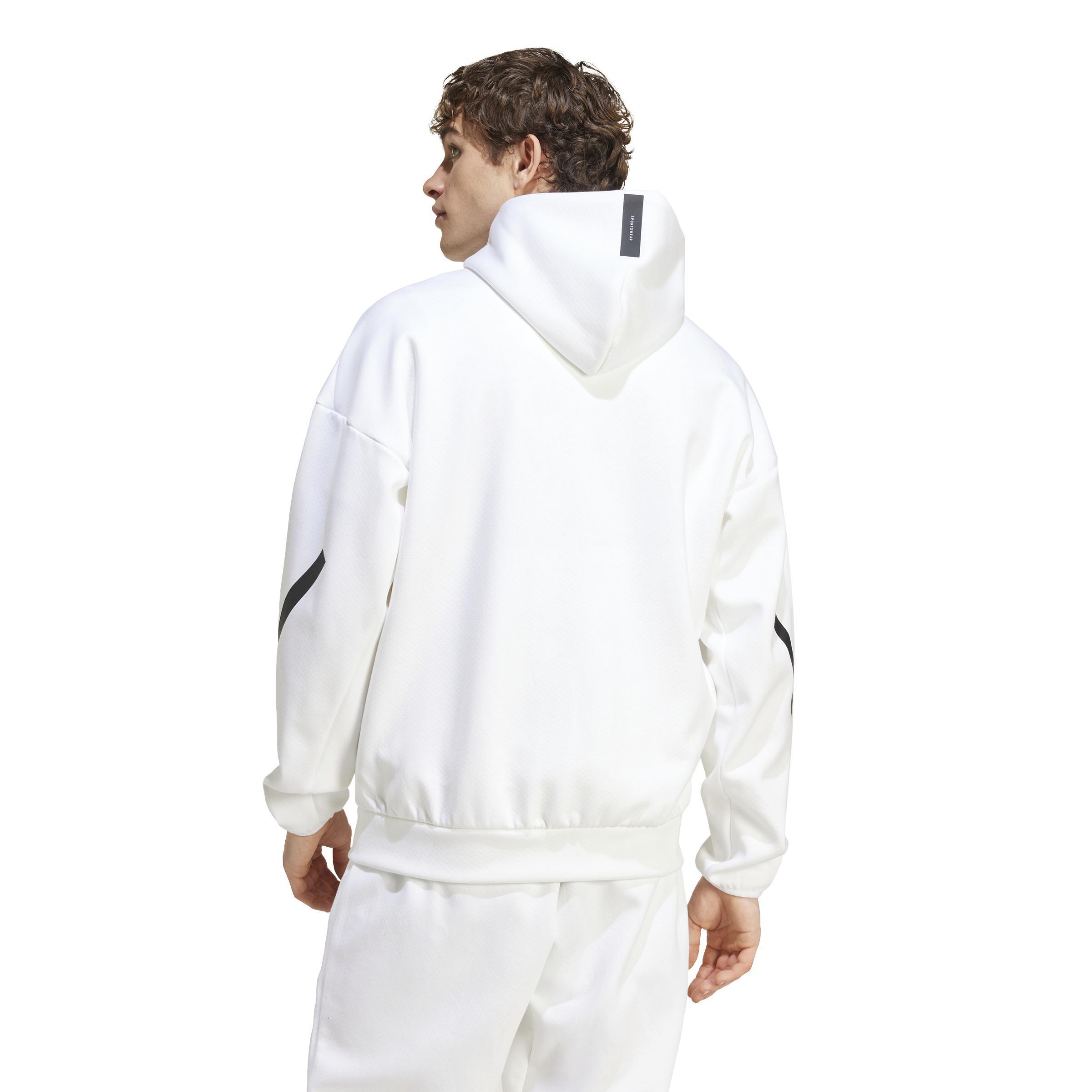 ADIDAS FELPA  Z.N.E. HOODIE FZ M  UOMO BIANCO JF2443