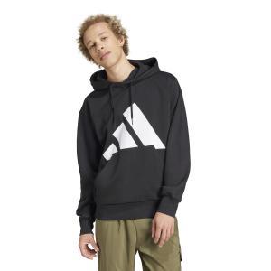 Hooded sweat fl bl m - black/white