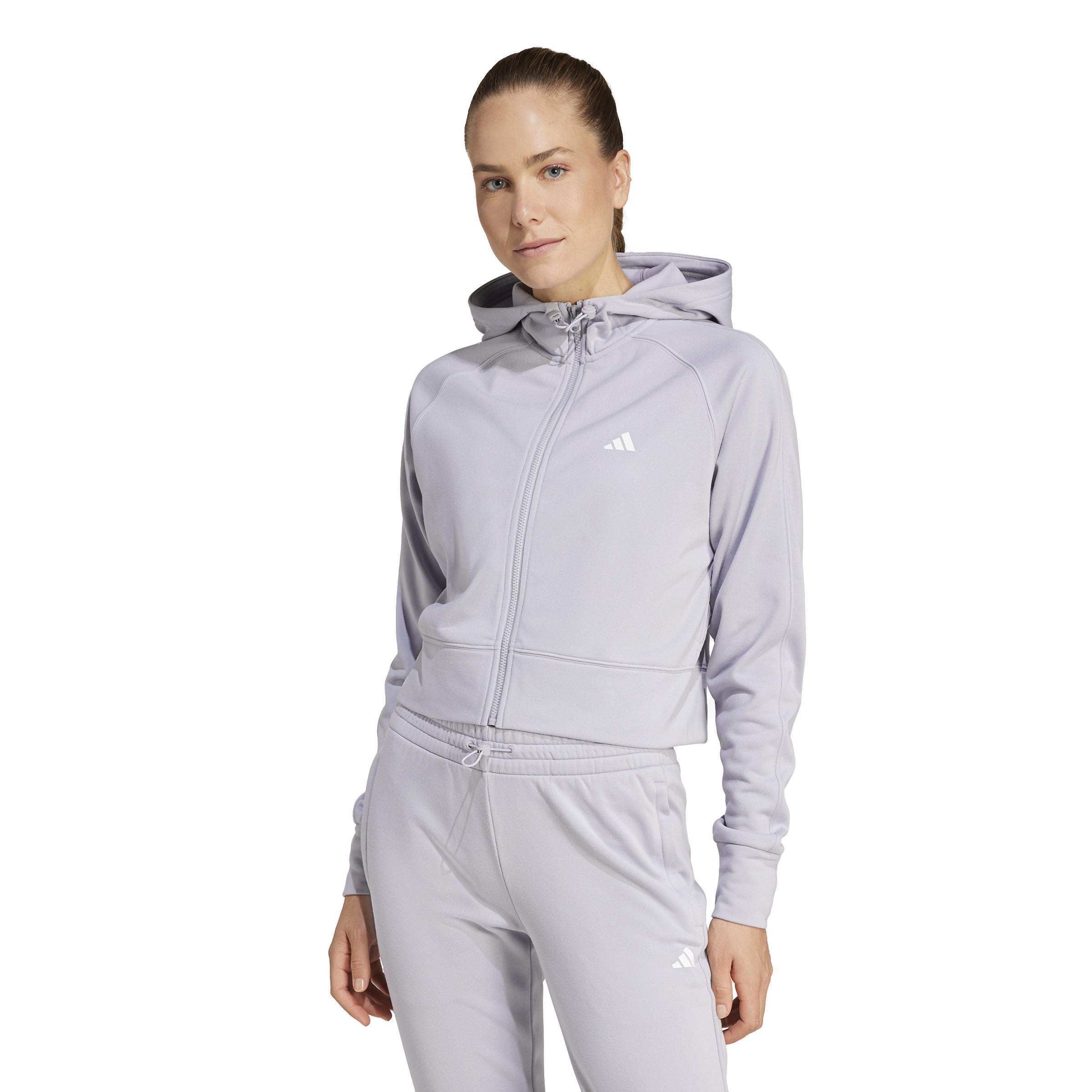 adidas adidas hooded tracksuit jacket gg fz - glogry/white - foto 2