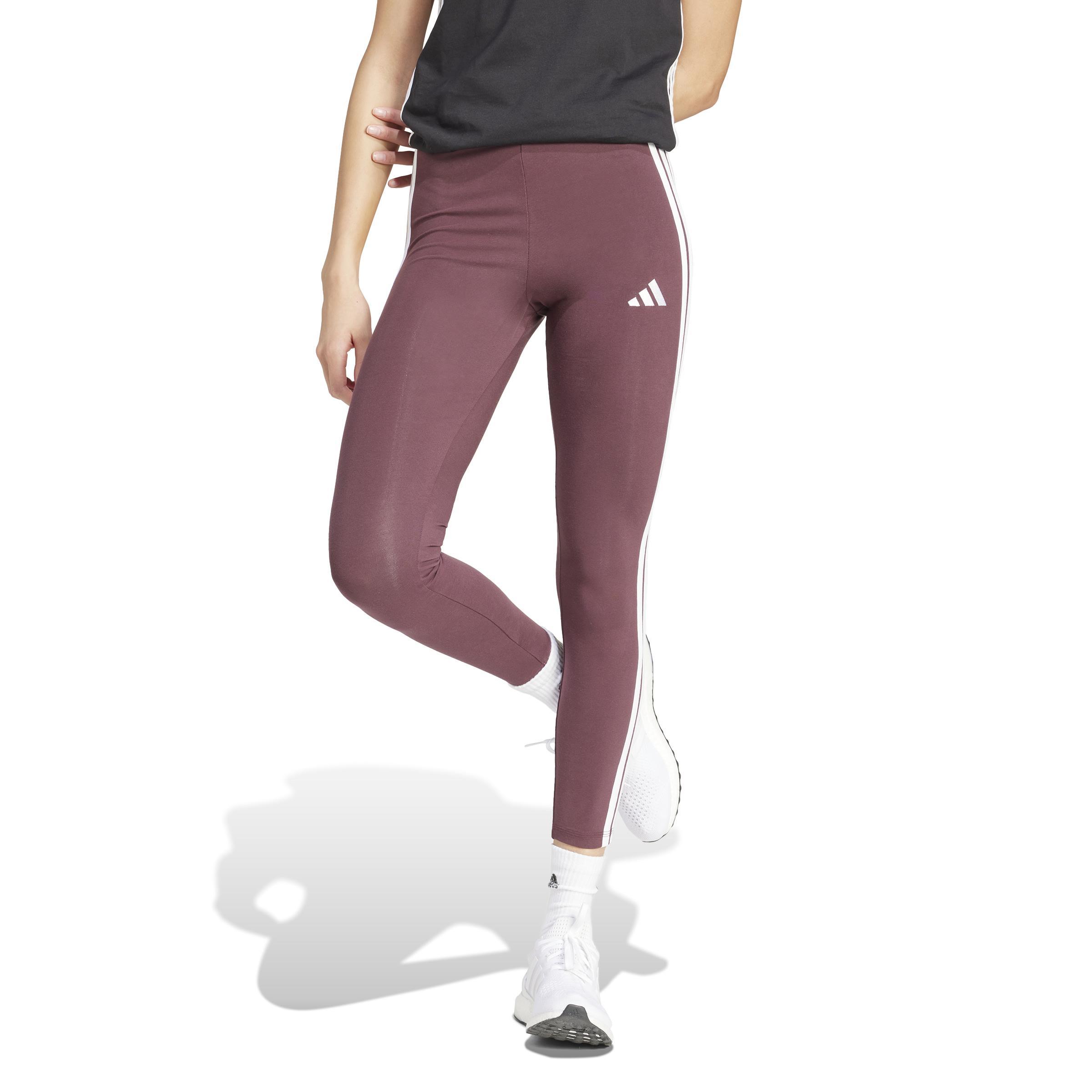 adidas adidas leggings 3s sj - aurrub/white - foto 2