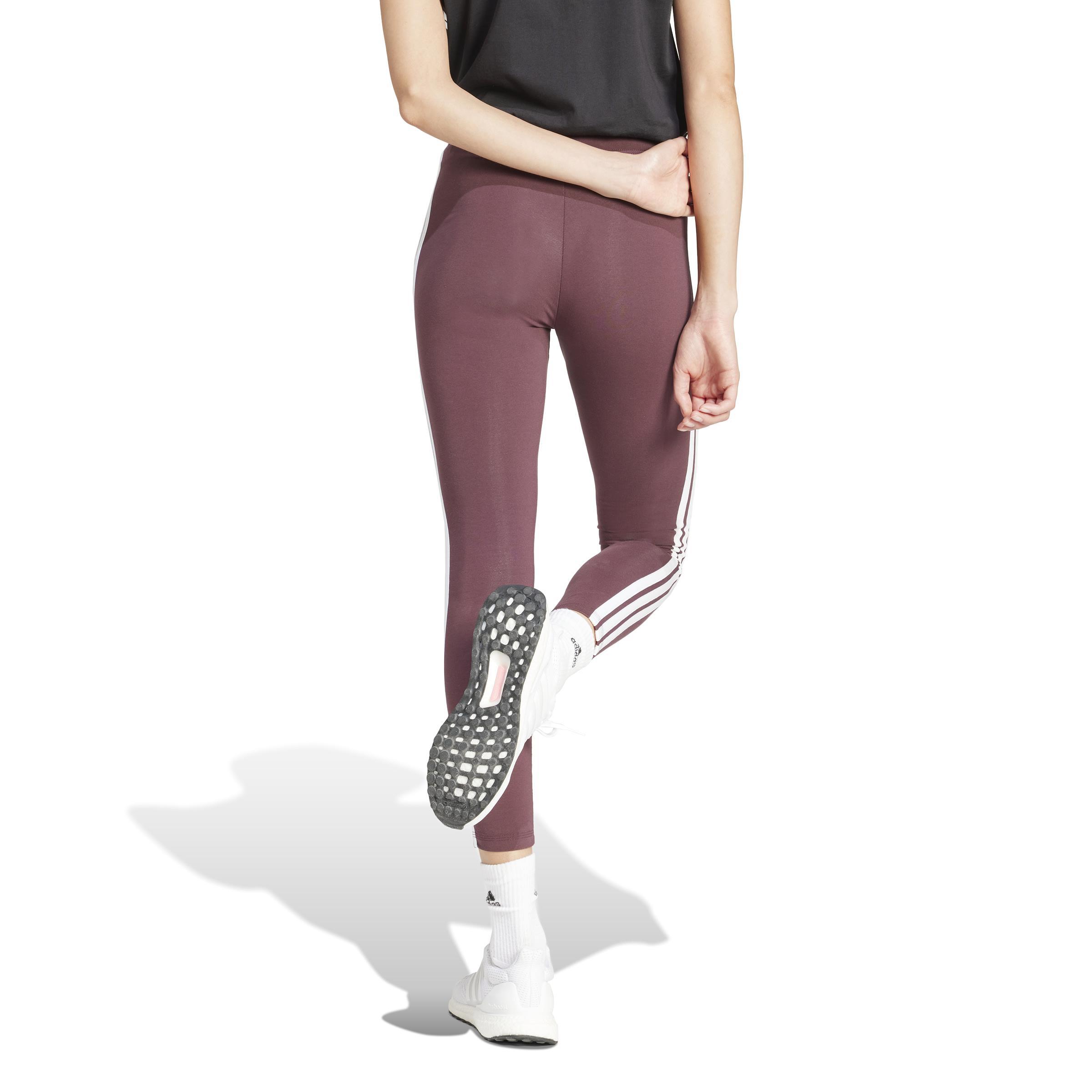 adidas adidas leggings 3s sj - aurrub/white - foto 3