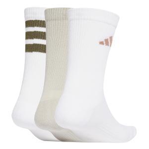 Calze crew socks 3pp pack  bianco beige unisex