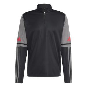 Squadra 25 felpa allenamento mezza zip uomo grigio