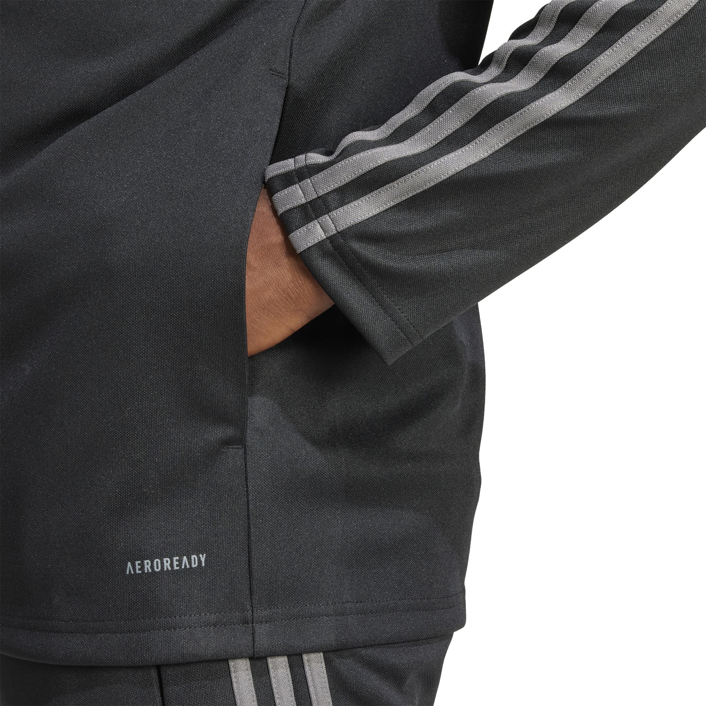 ADIDAS SQUADRA 25 GIACCA RAPPRESENTANZA ZIP LUNGA UOMO GRIGIO NERO JD1630