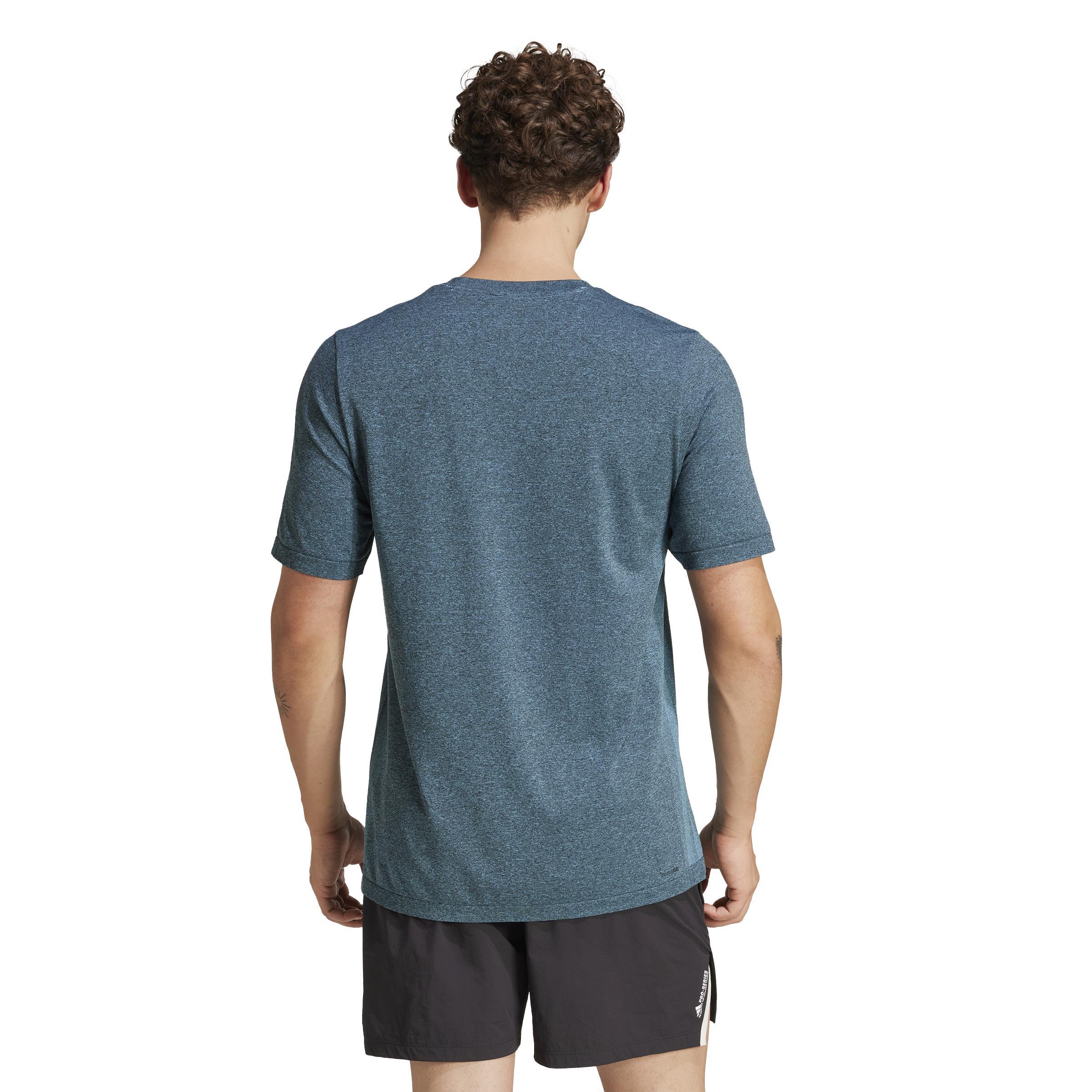 adidas adidas workout essentials t-shirts - semi blue burst/grey six - foto 3