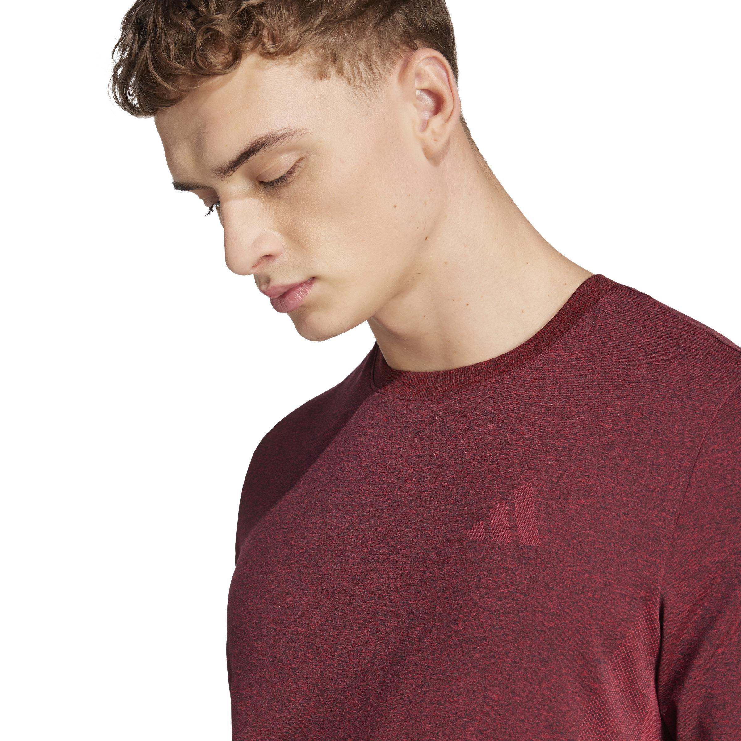 ADIDAS T-SHIRT WORKOUT ESSENTIALS T-SHIRTS UOMO ROSSO IS6928