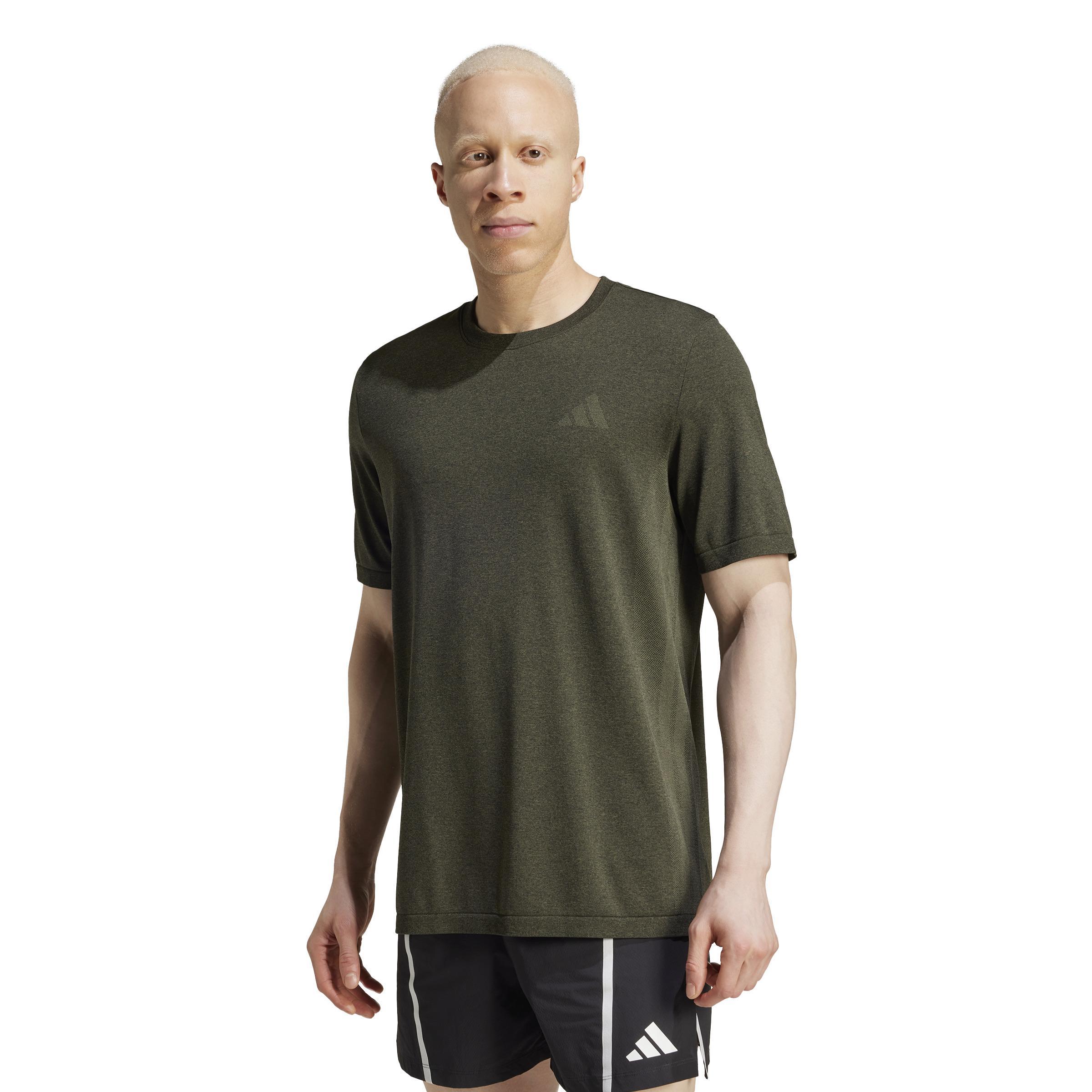 adidas adidas workout essentials t-shirts - olive strata/grey six - foto 2